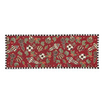 MacKenzie-Childs Deck the Halls Red Beaded Table Runner