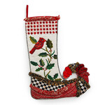 MacKenzie-Childs Christmas Cardinal Stocking