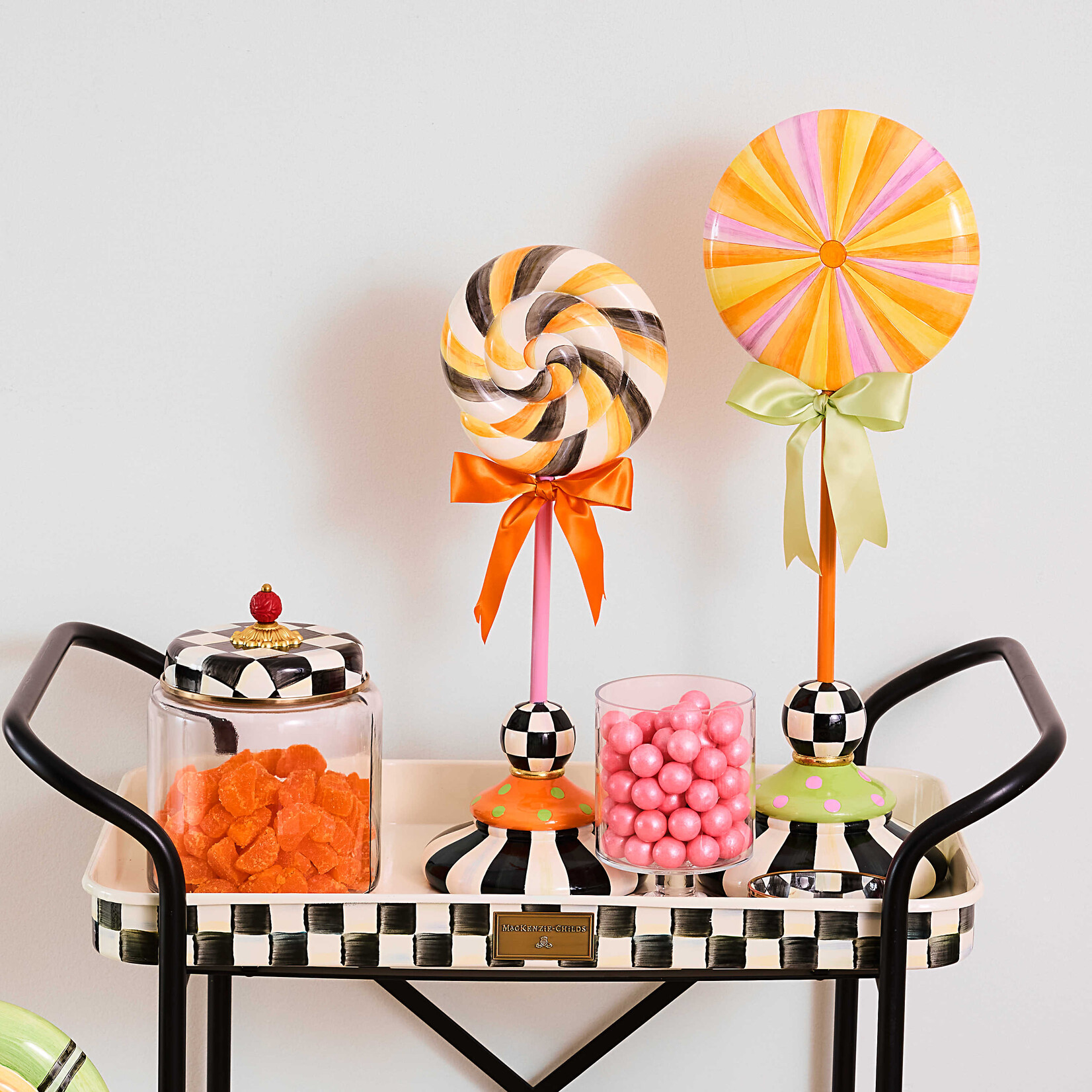 MacKenzie-Childs trick or treat medium lollipop topiary
