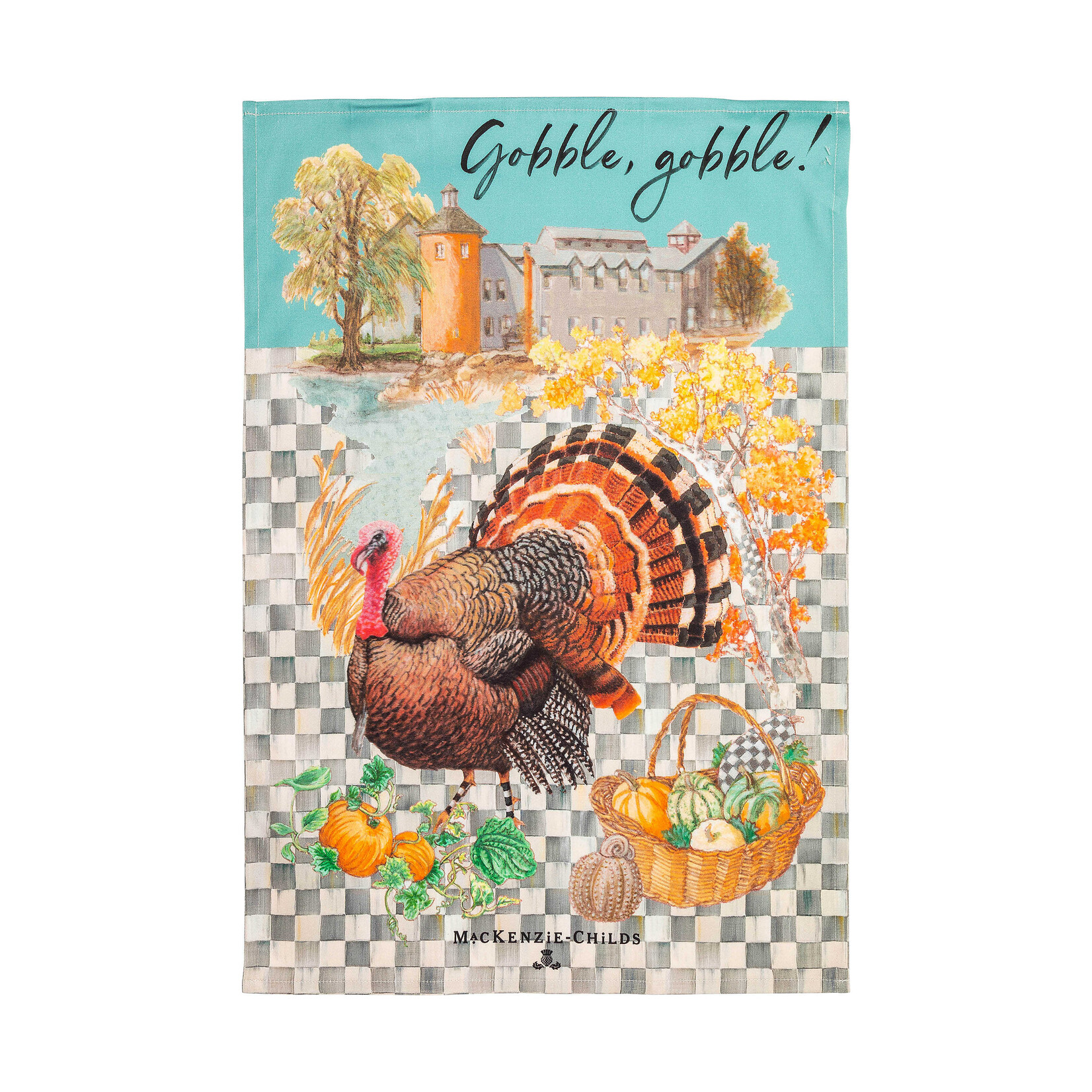 MacKenzie-Childs turkey dish towel