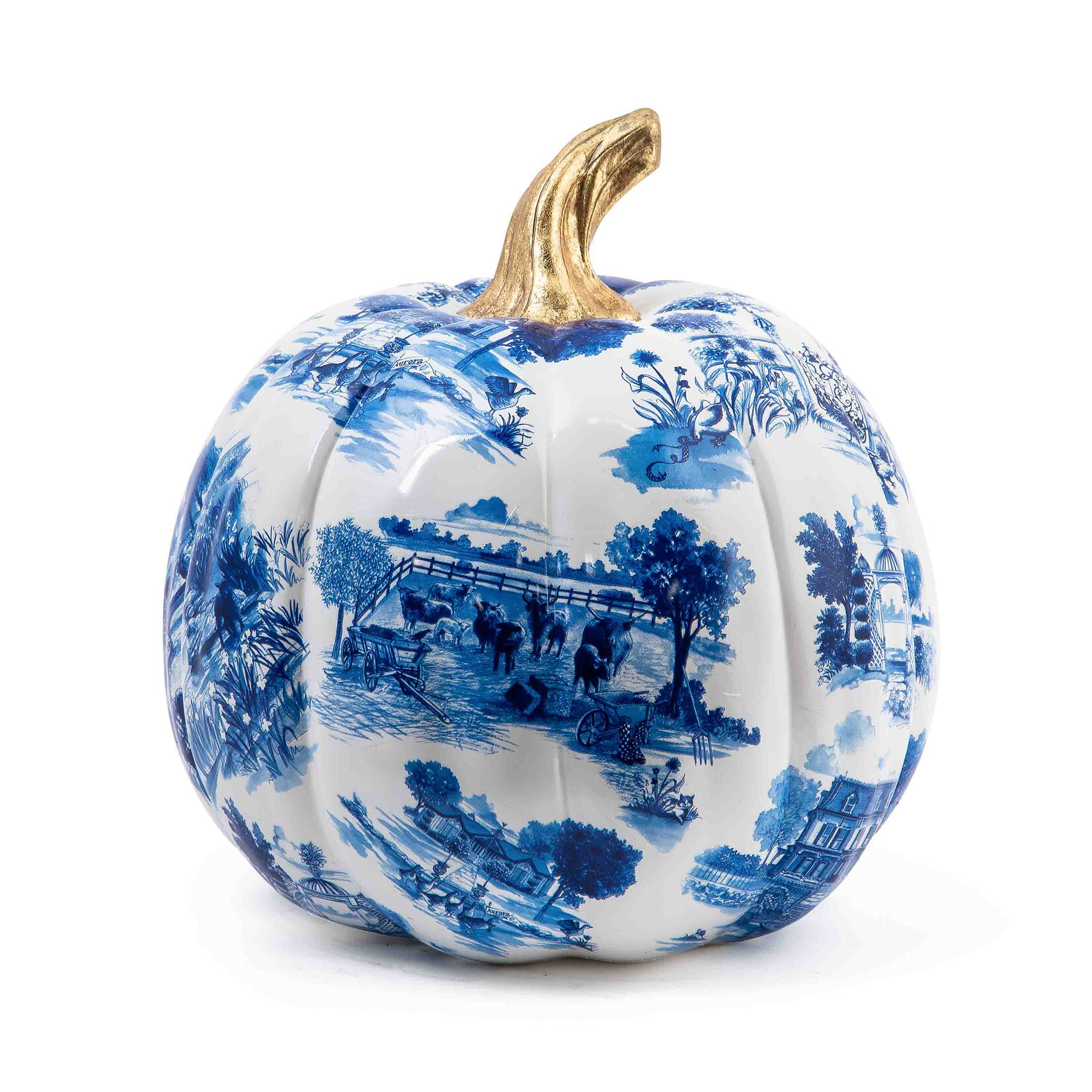 MacKenzie-Childs royal toile large pumpkin