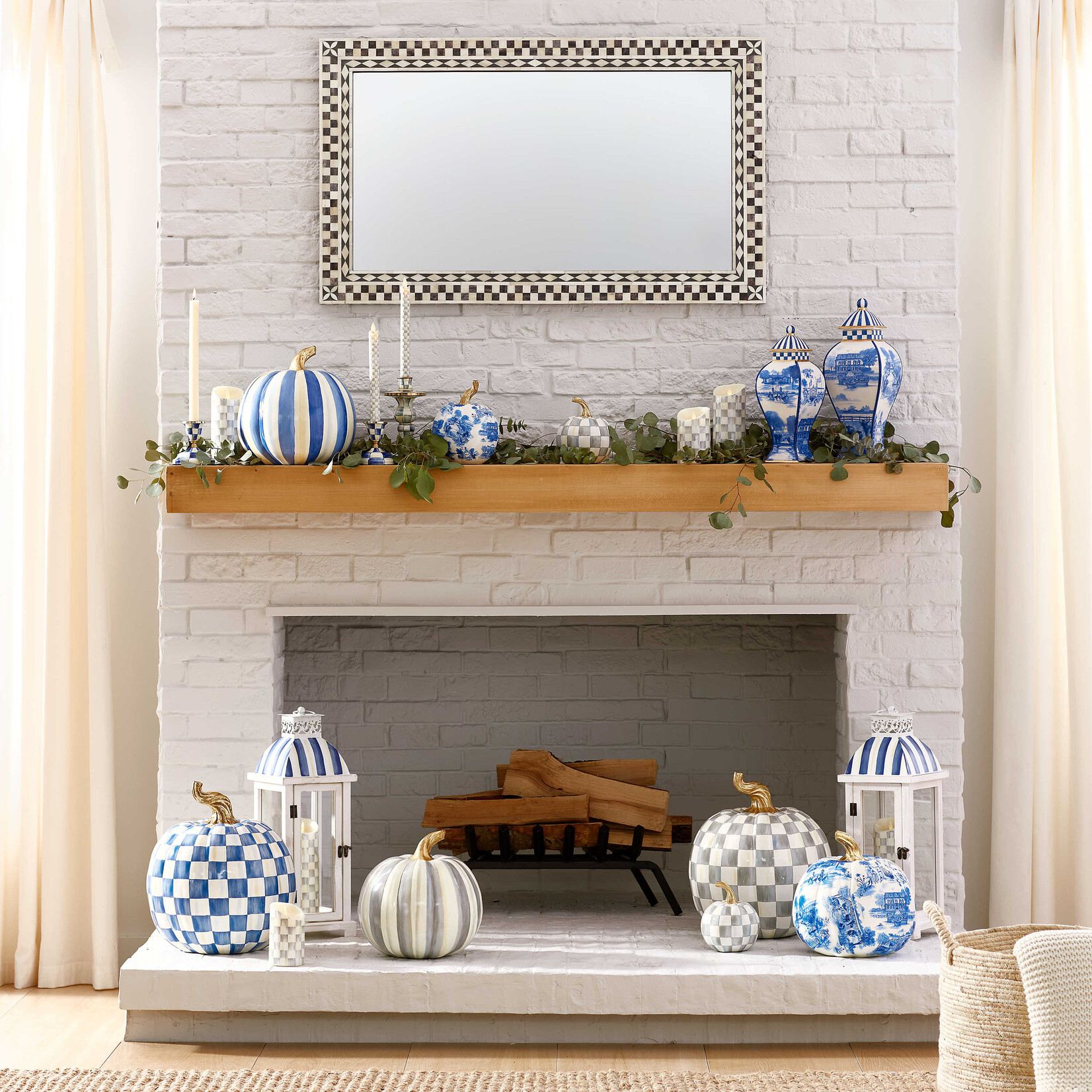 MacKenzie-Childs royal toile large pumpkin