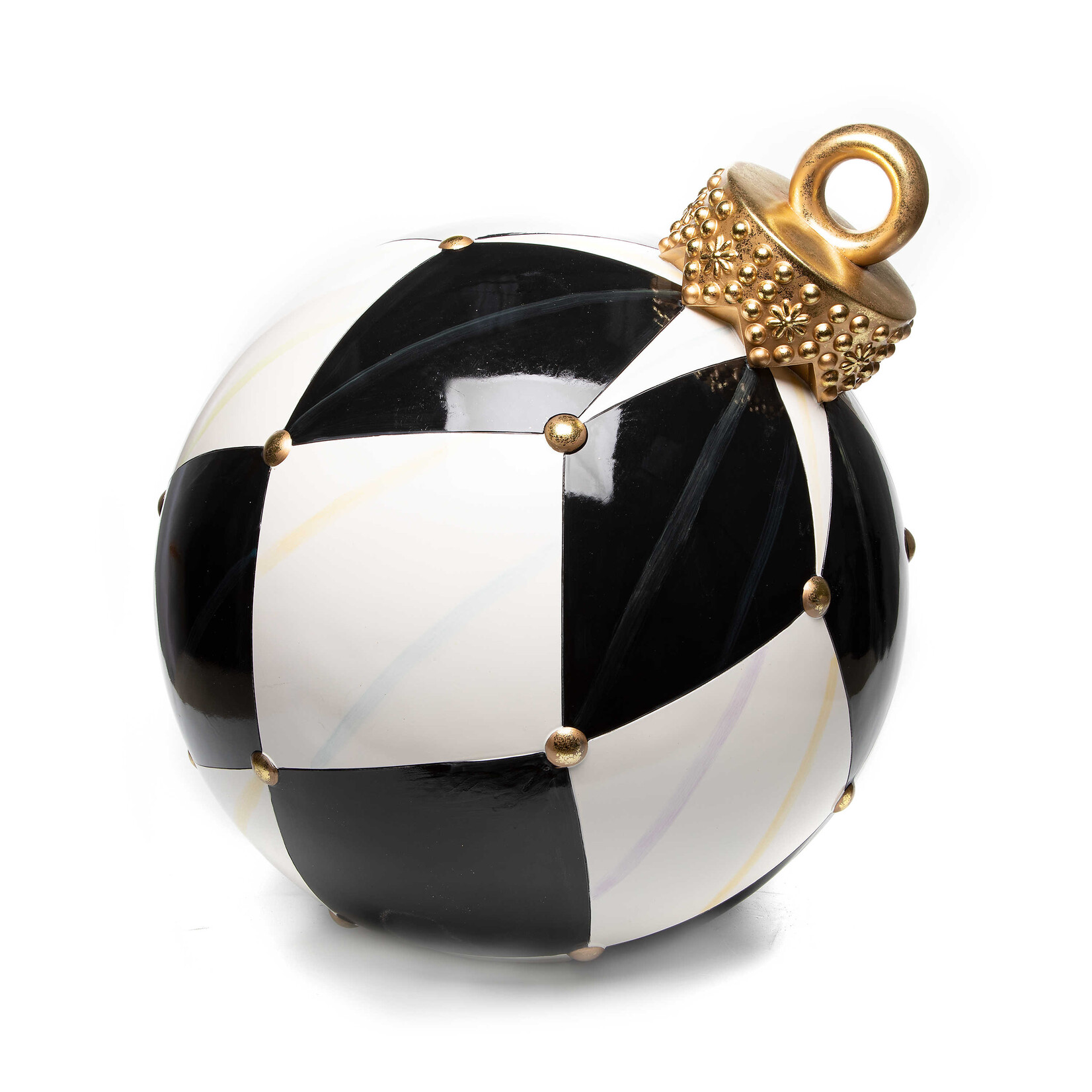 MacKenzie-Childs jolly harlequin outdoor ornament