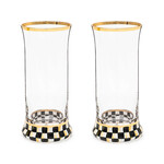 MacKenzie-Childs courtly check highball glass, set of 2