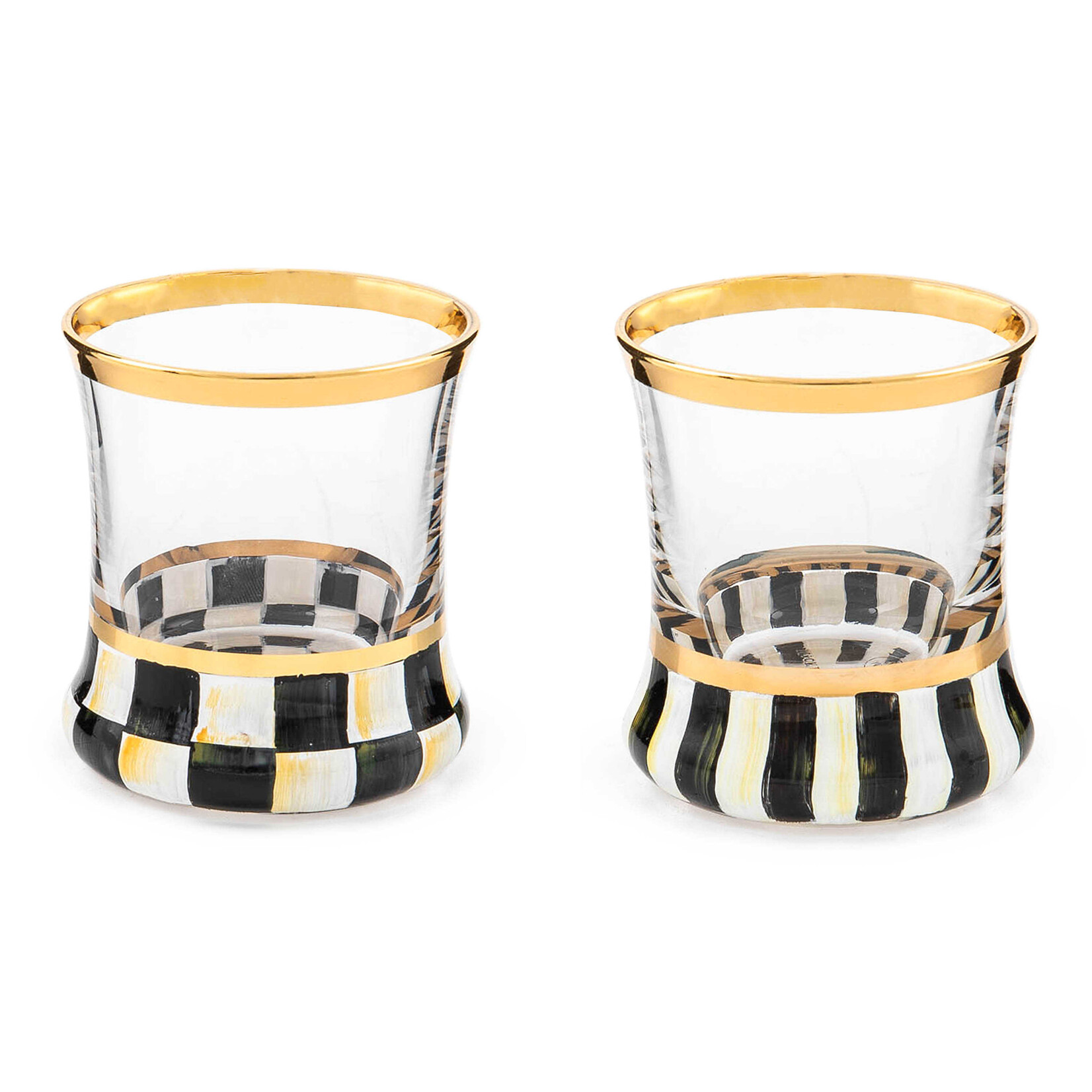 MacKenzie-Childs courtly stripe shot glass