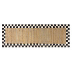 MacKenzie-Childs check jute 2'6" x 8' runner