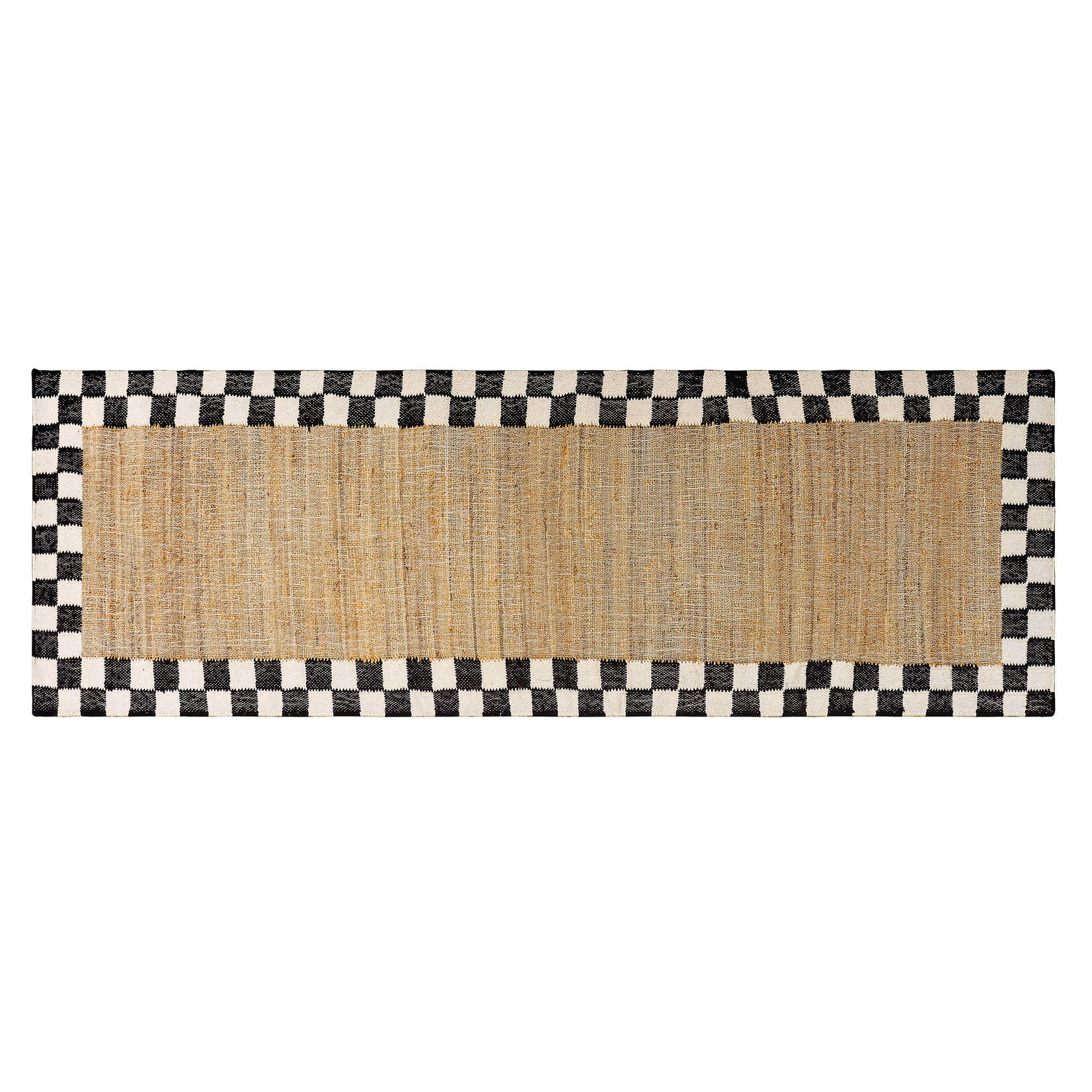 MacKenzie-Childs check jute 2'6" x 8' runner