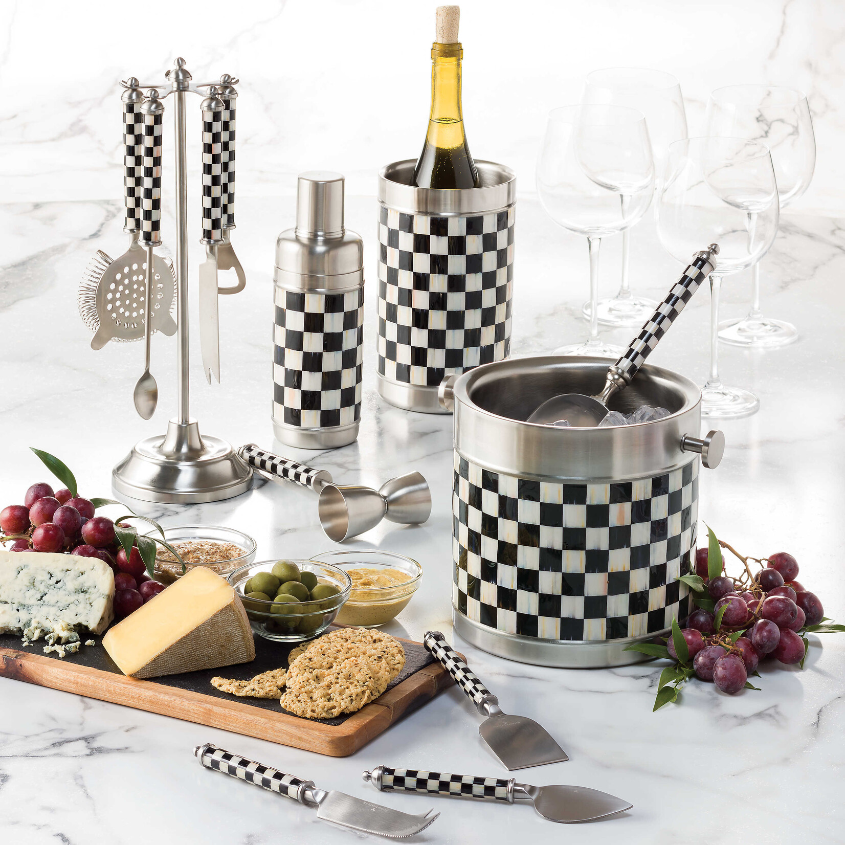 MacKenzie-Childs courtly check 3260 ice bucket