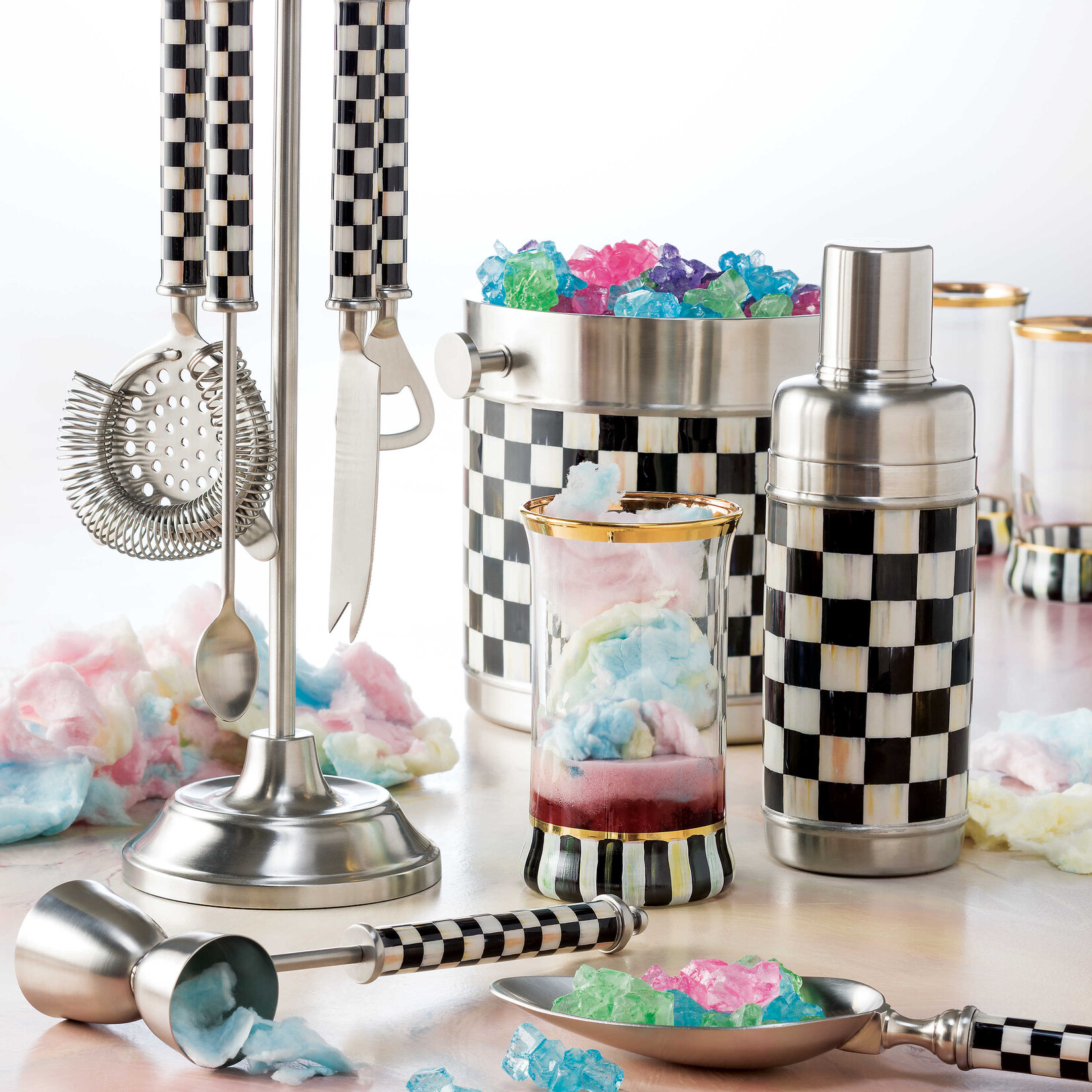 MacKenzie-Childs courtly check 3260 ice bucket