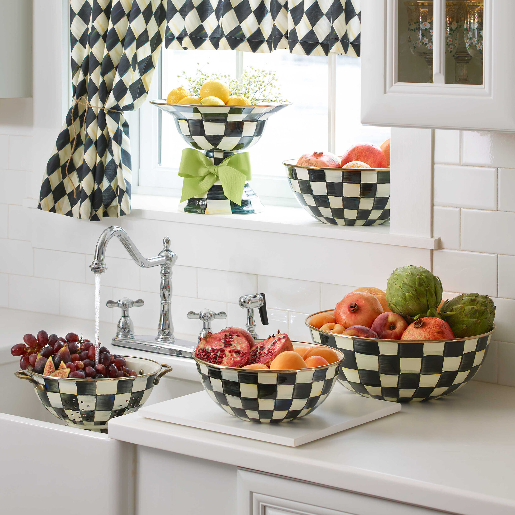 MacKenzie-Childs Courtly Check Large Everyday Bowl