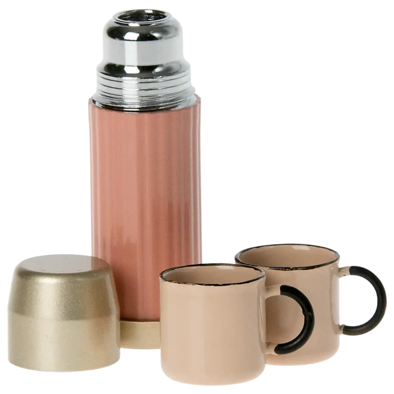 Maileg USA Thermos and cups, Soft coral