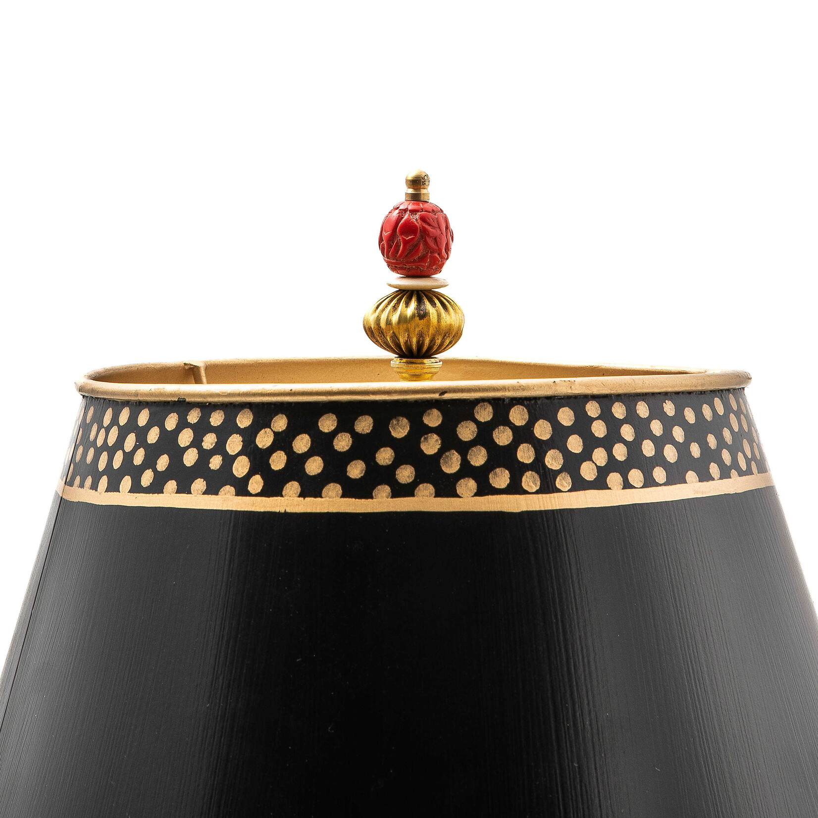 MacKenzie-Childs courtly zig zag table lamp
