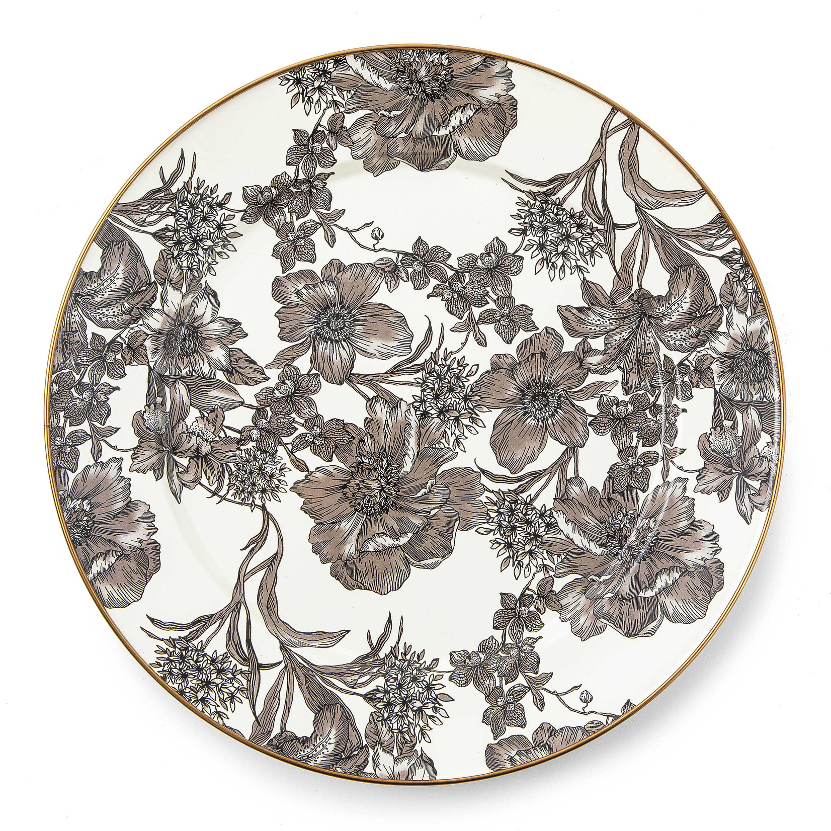 MacKenzie-Childs sSterling English Garden Enamel Charger/Plate