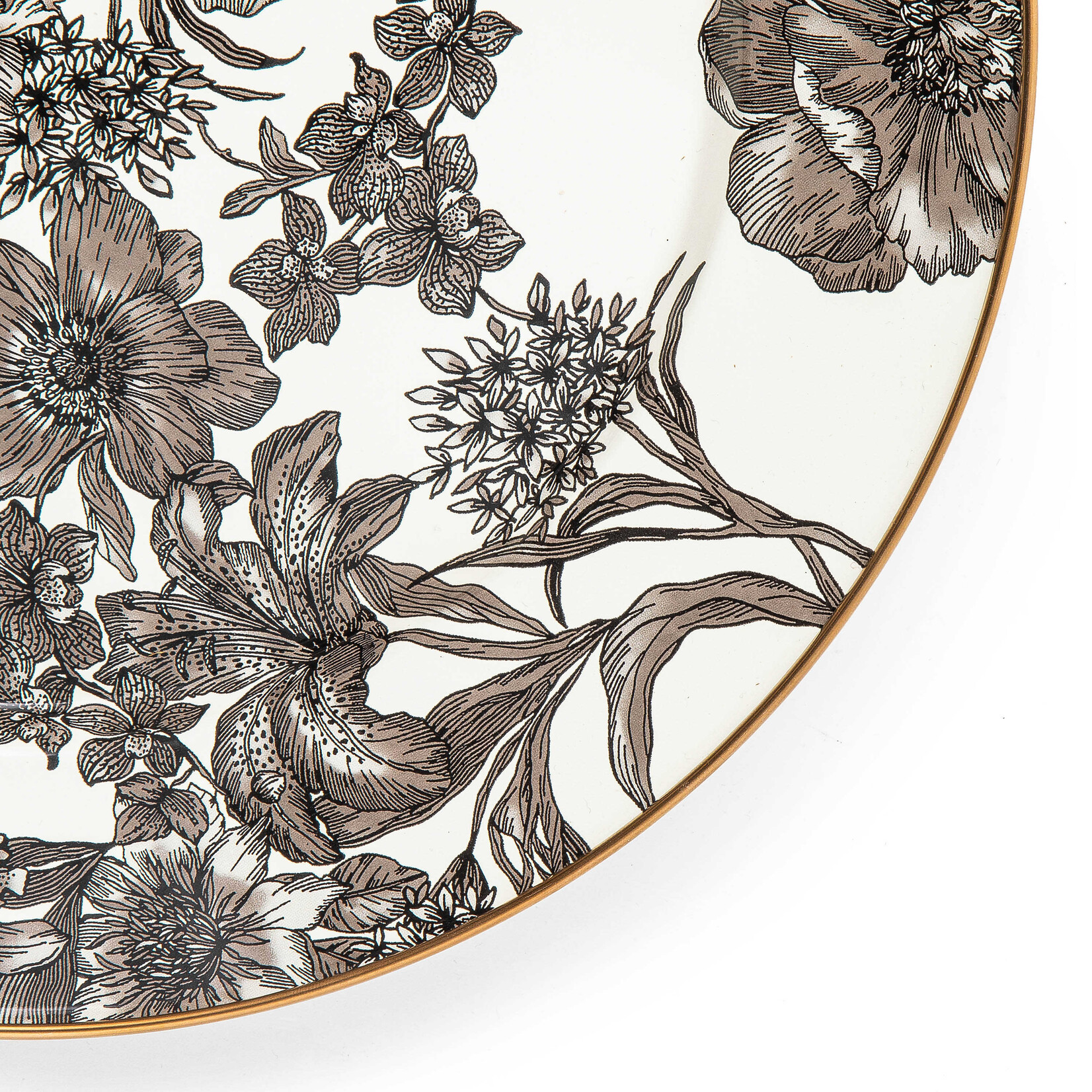 MacKenzie-Childs sSterling English Garden Enamel Charger/Plate