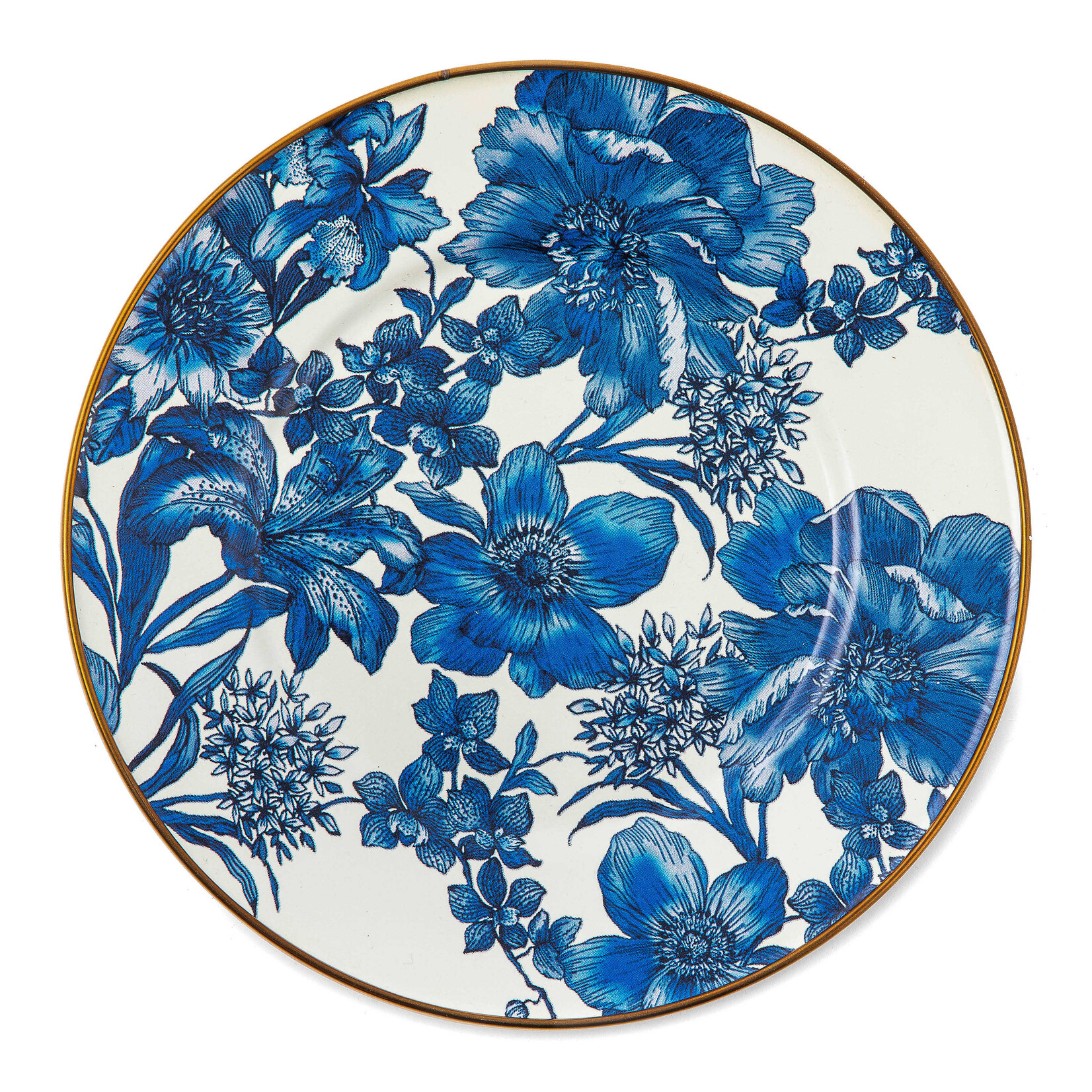 MacKenzie-Childs Royal English Garden Enamel Salad/Dessert Plate