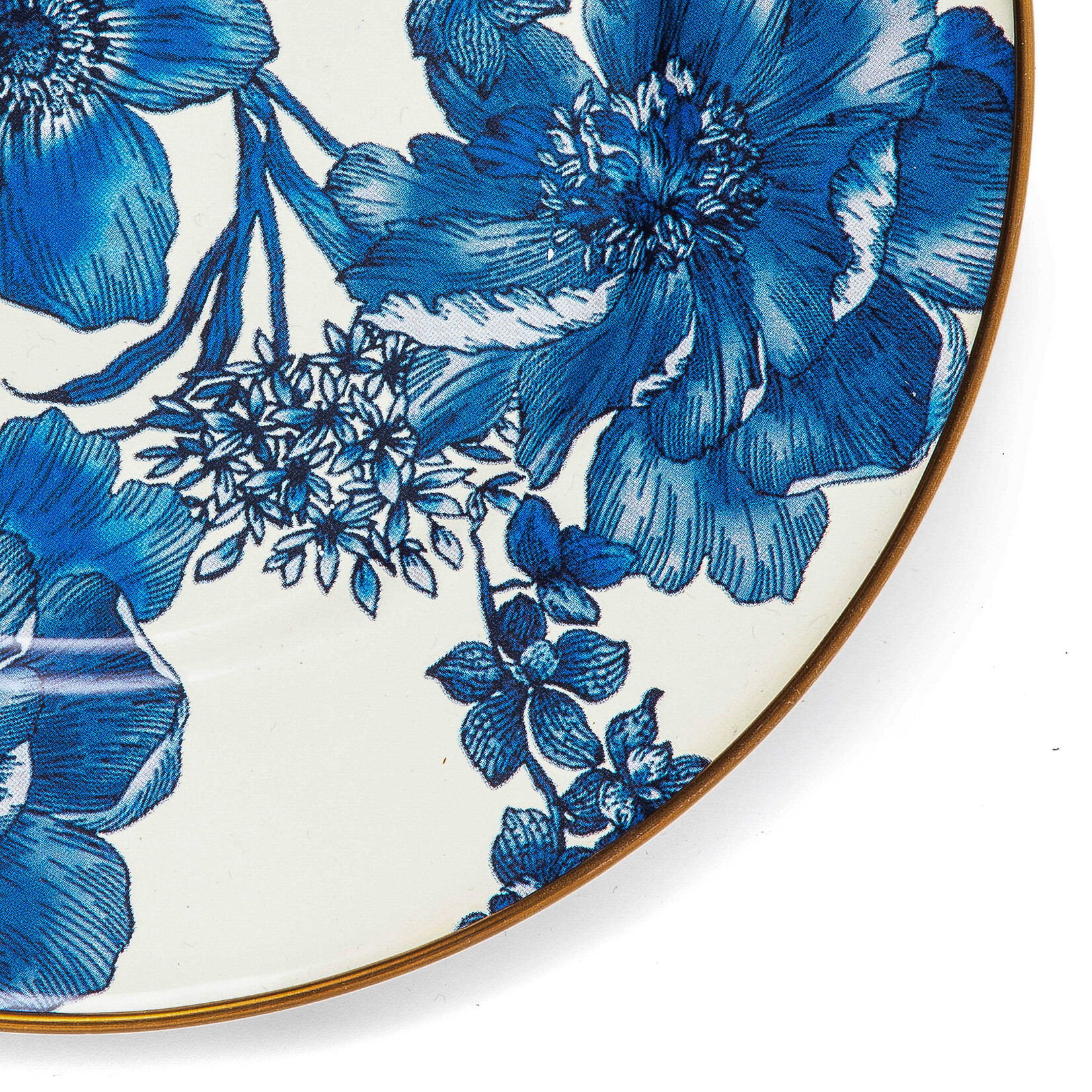 MacKenzie-Childs Royal English Garden Enamel Salad/Dessert Plate