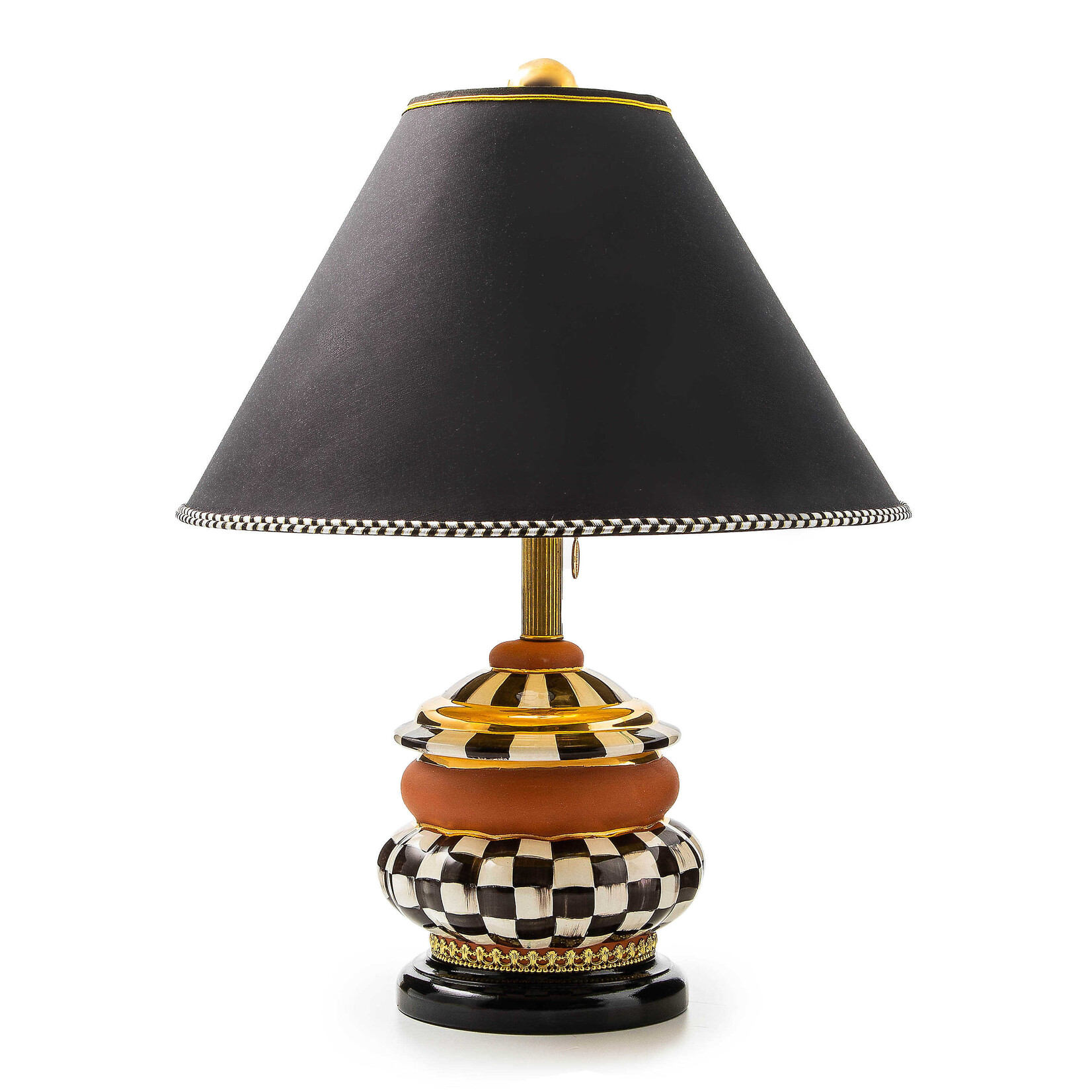 MacKenzie-Childs groovy table lamp - courtly check
