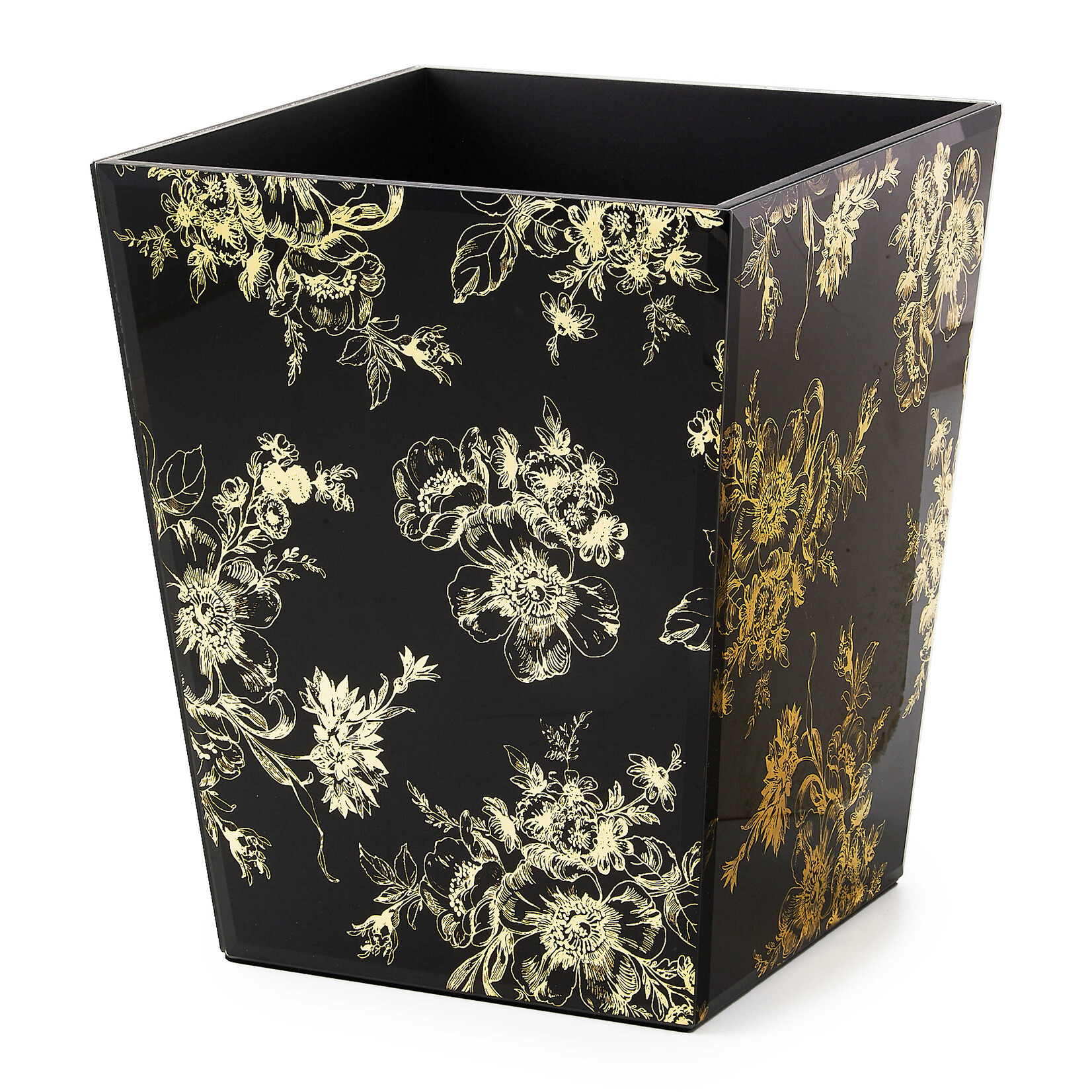 MacKenzie-Childs twilight toile waste bin