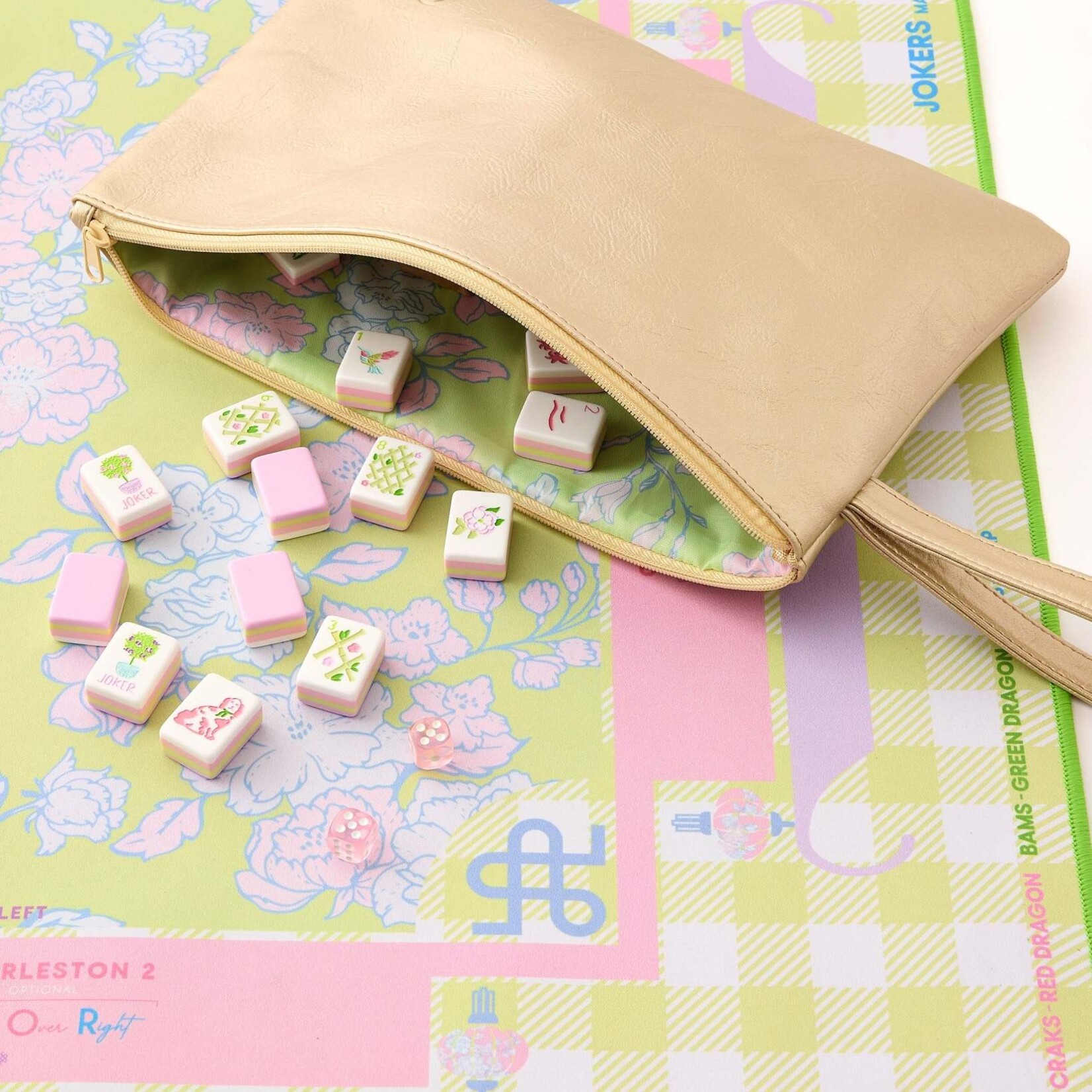 Oh My Mahjong Champagne Bloom Tile Bag