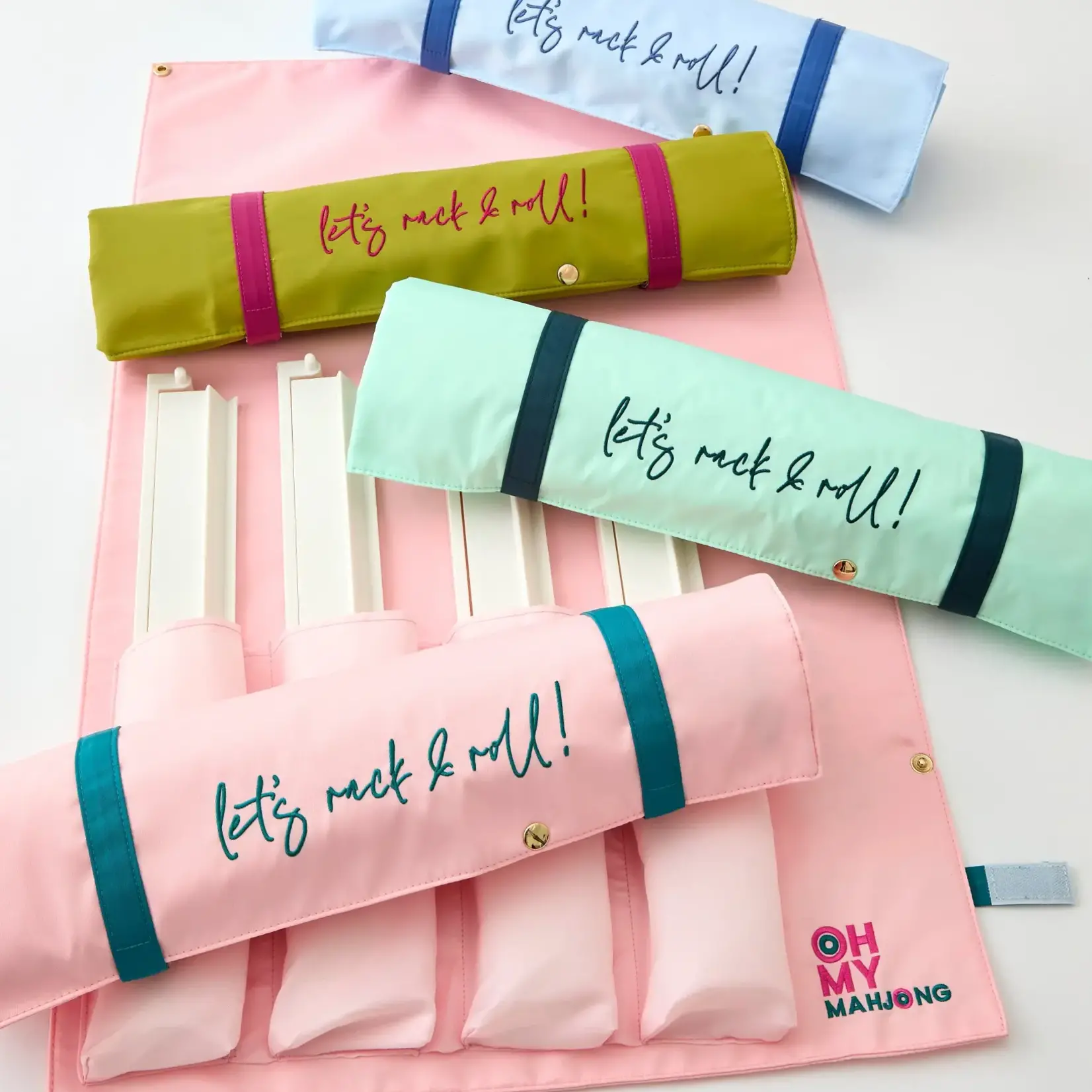 Oh My Mahjong Olive Let's Rack & Roll Bag