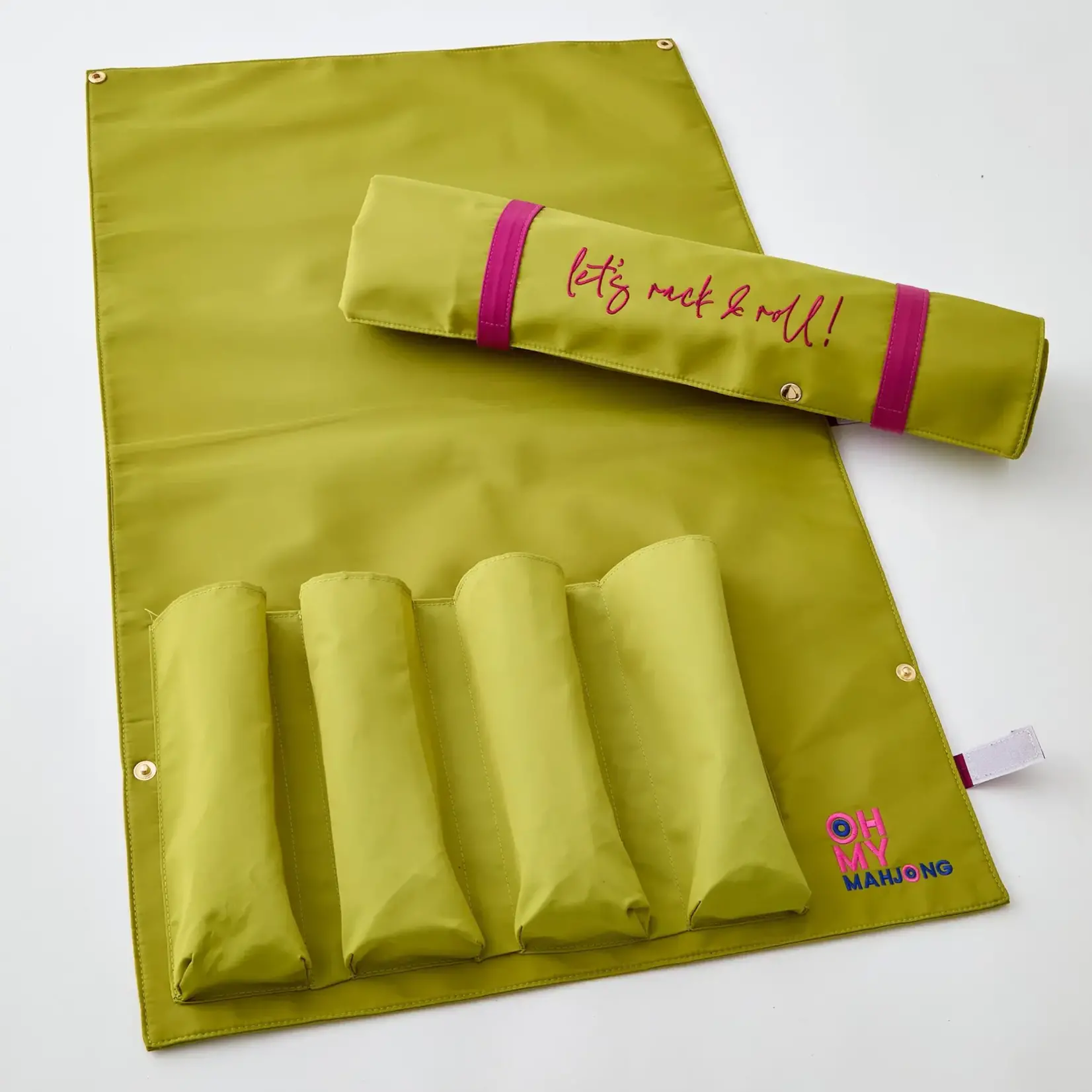 Oh My Mahjong Olive Let's Rack & Roll Bag