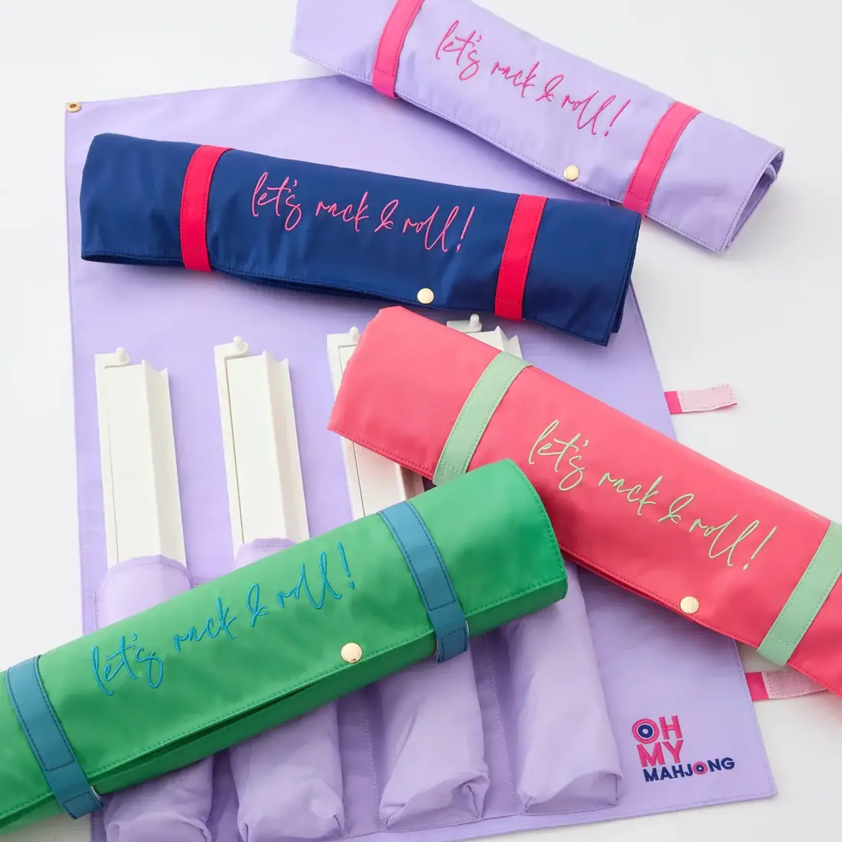 Oh My Mahjong Kelly Green Let's Rack & Roll Bag