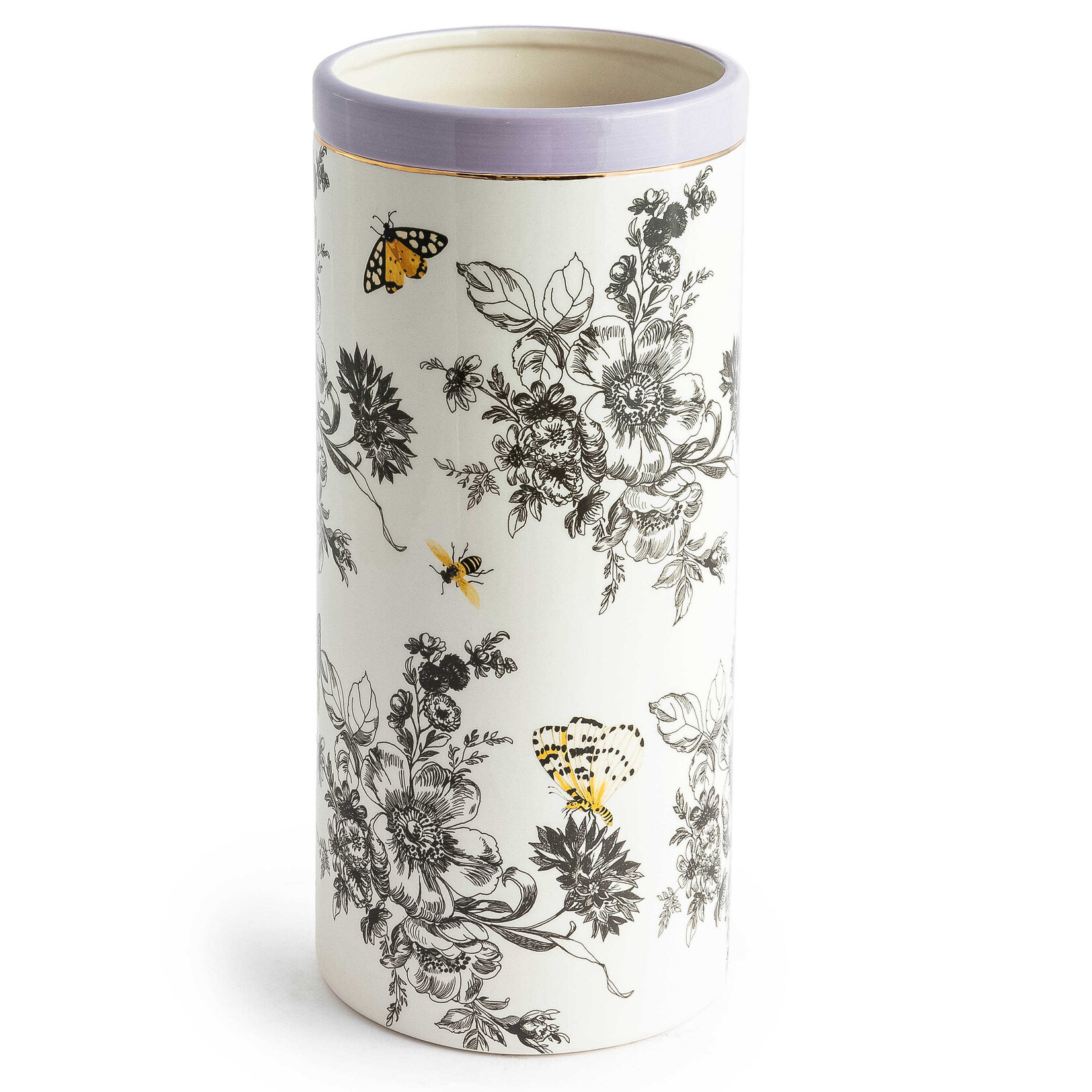 MacKenzie-Childs butterfly toile vase - tall