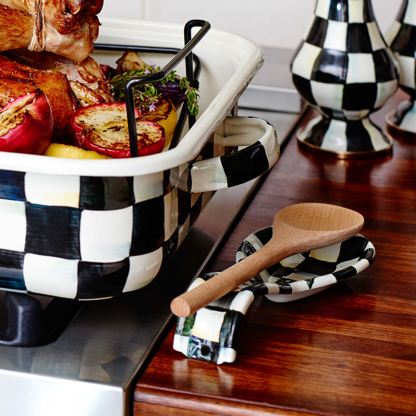 MacKenzie-Childs Courtly Check Spoon Rest