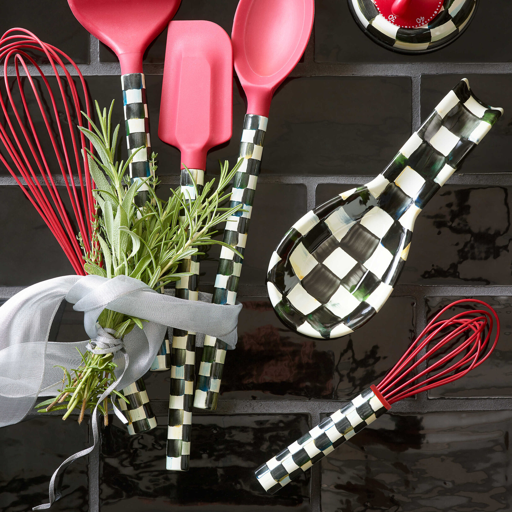 MacKenzie-Childs Courtly Check Spoon Rest