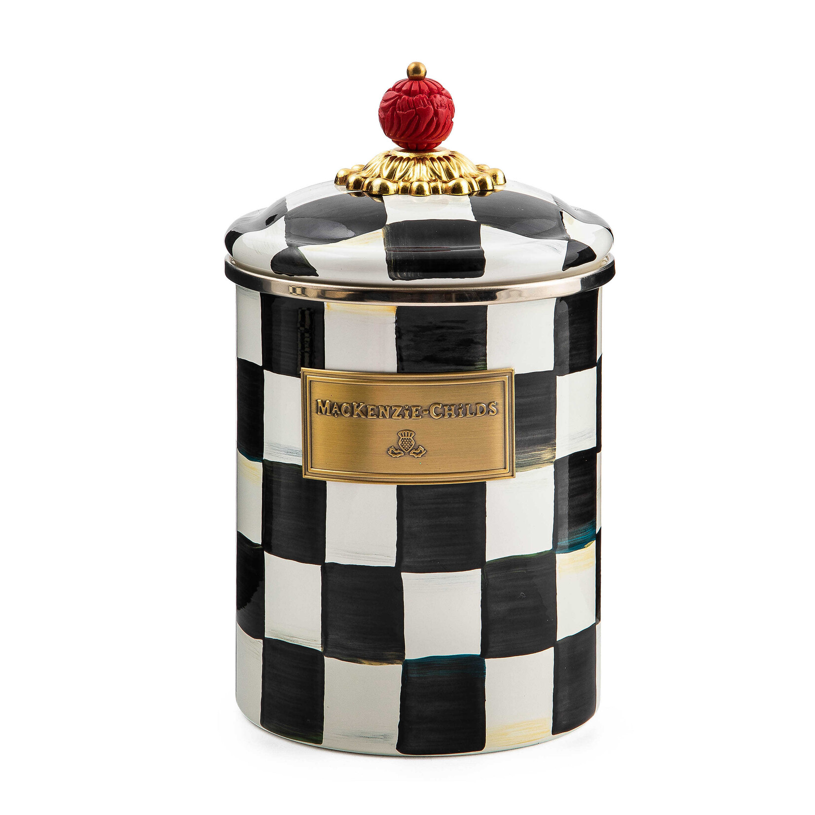 MacKenzie-Childs Courtly Check Medium Canister