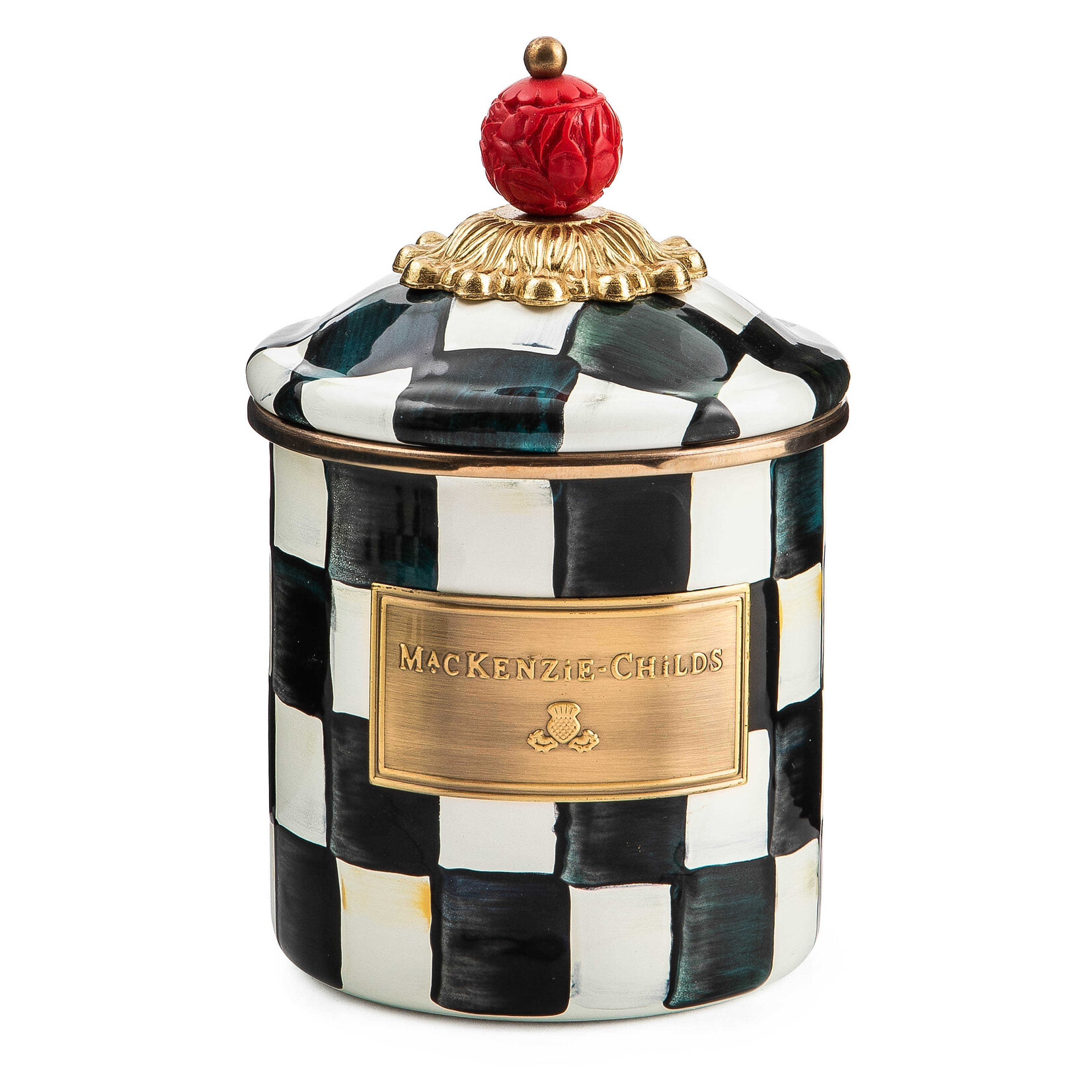 MacKenzie-Childs Courtly Check Demi Canister