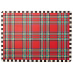 MacKenzie-Childs Tartan Red Cork Back Placemats, Set of 4