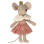 Maileg USA Princess Mouse, Little Sister in Matchbox - Rose