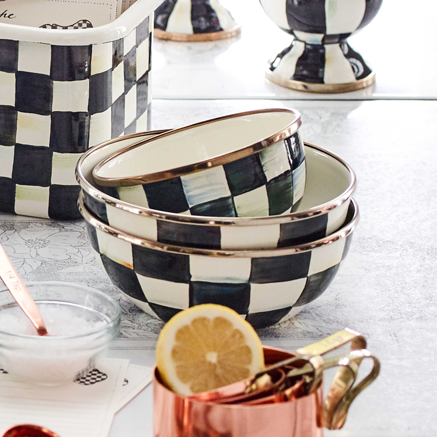 MacKenzie-Childs Courtly Check Small Everyday Bowl