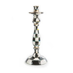 MacKenzie-Childs Courtly Check Large Enamel Candlestick
