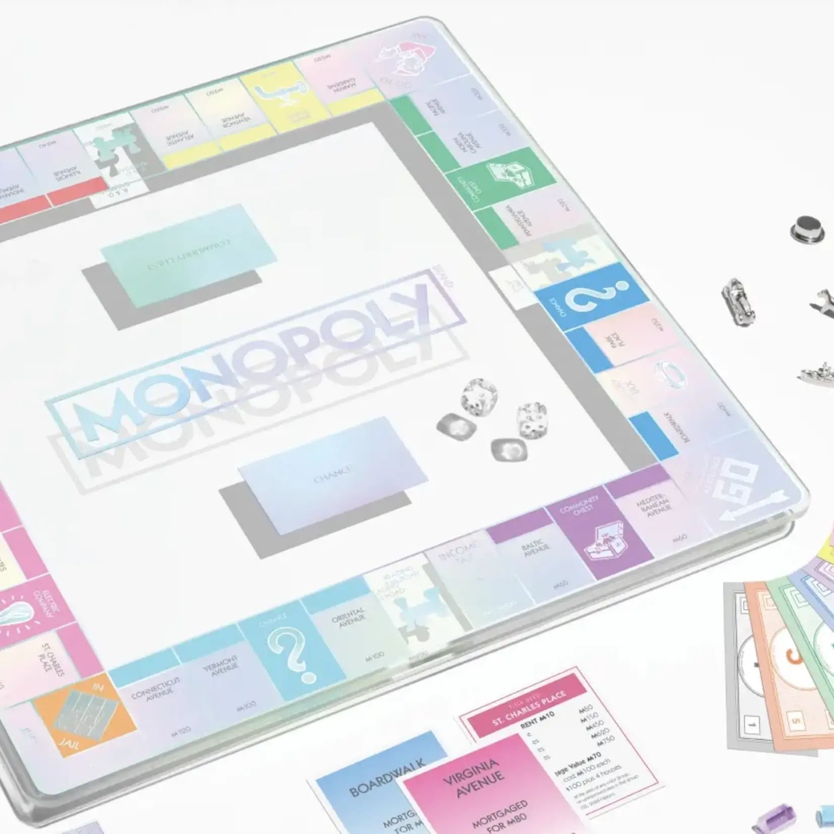 WS Game Company Monopoly Aura Glass Edition