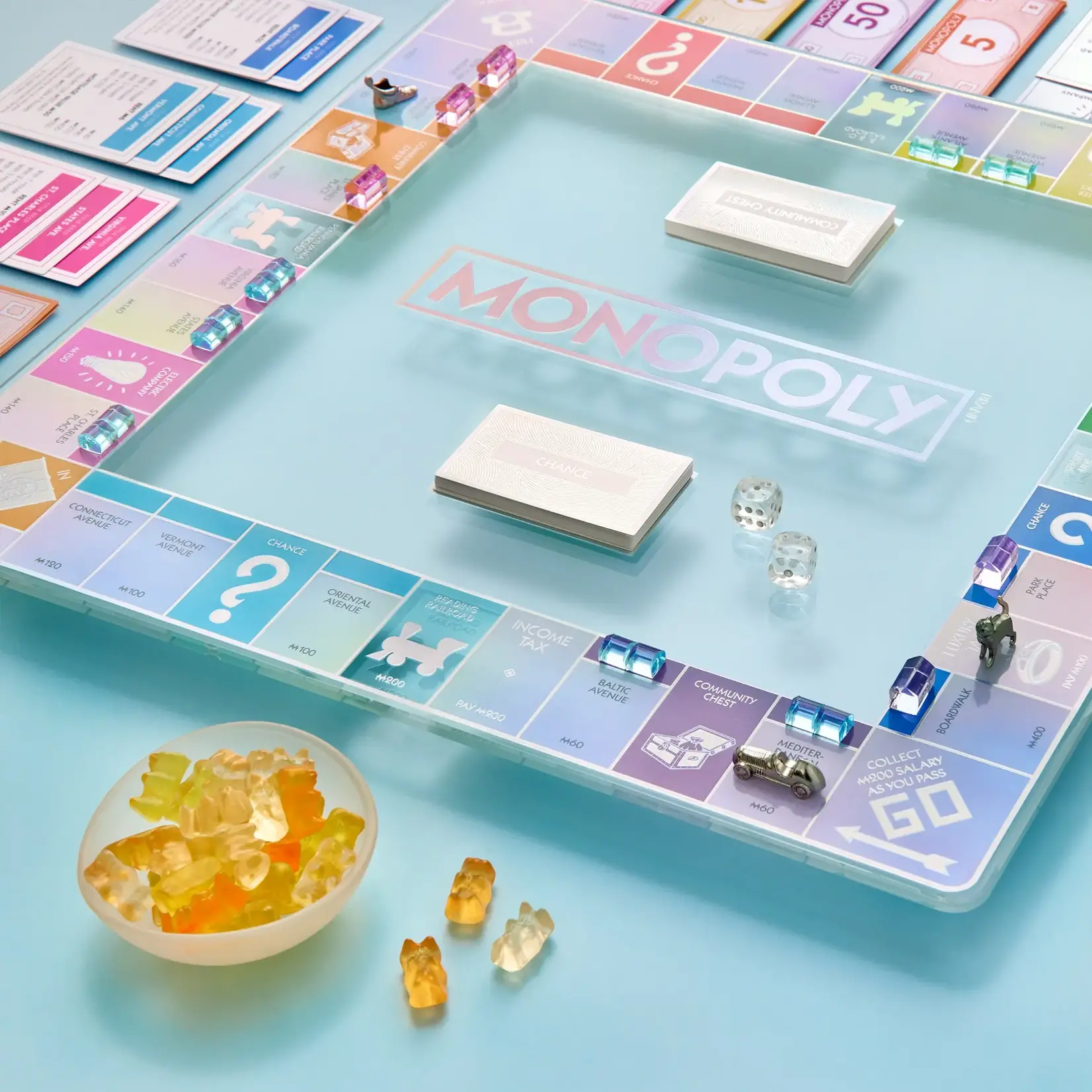 WS Game Company Monopoly Aura Glass Edition