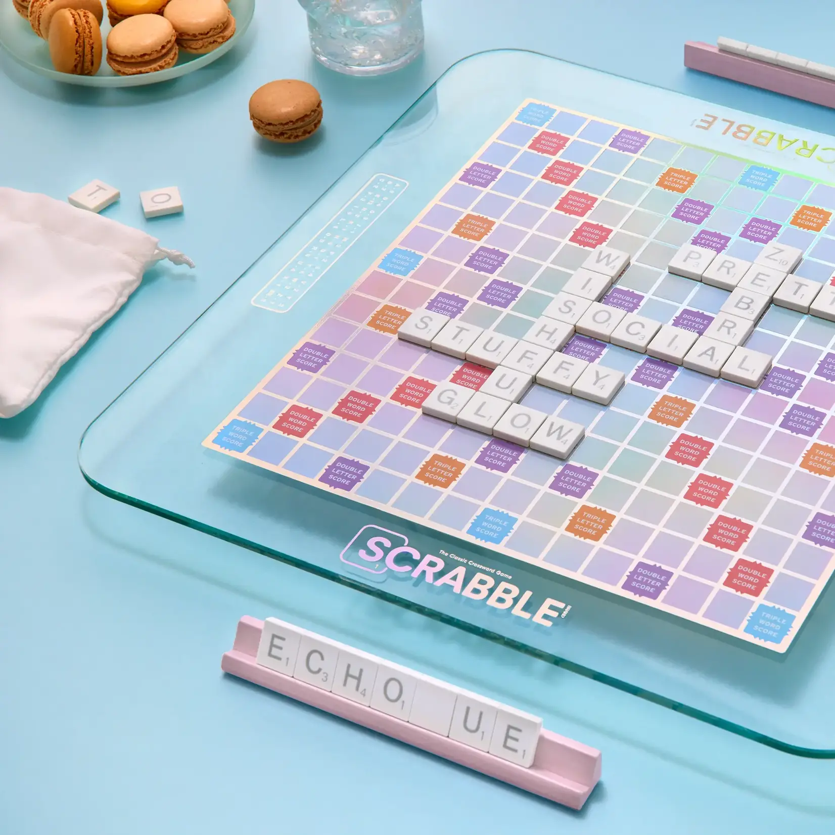 WS Game Company Scrabble Aura Glass Edition