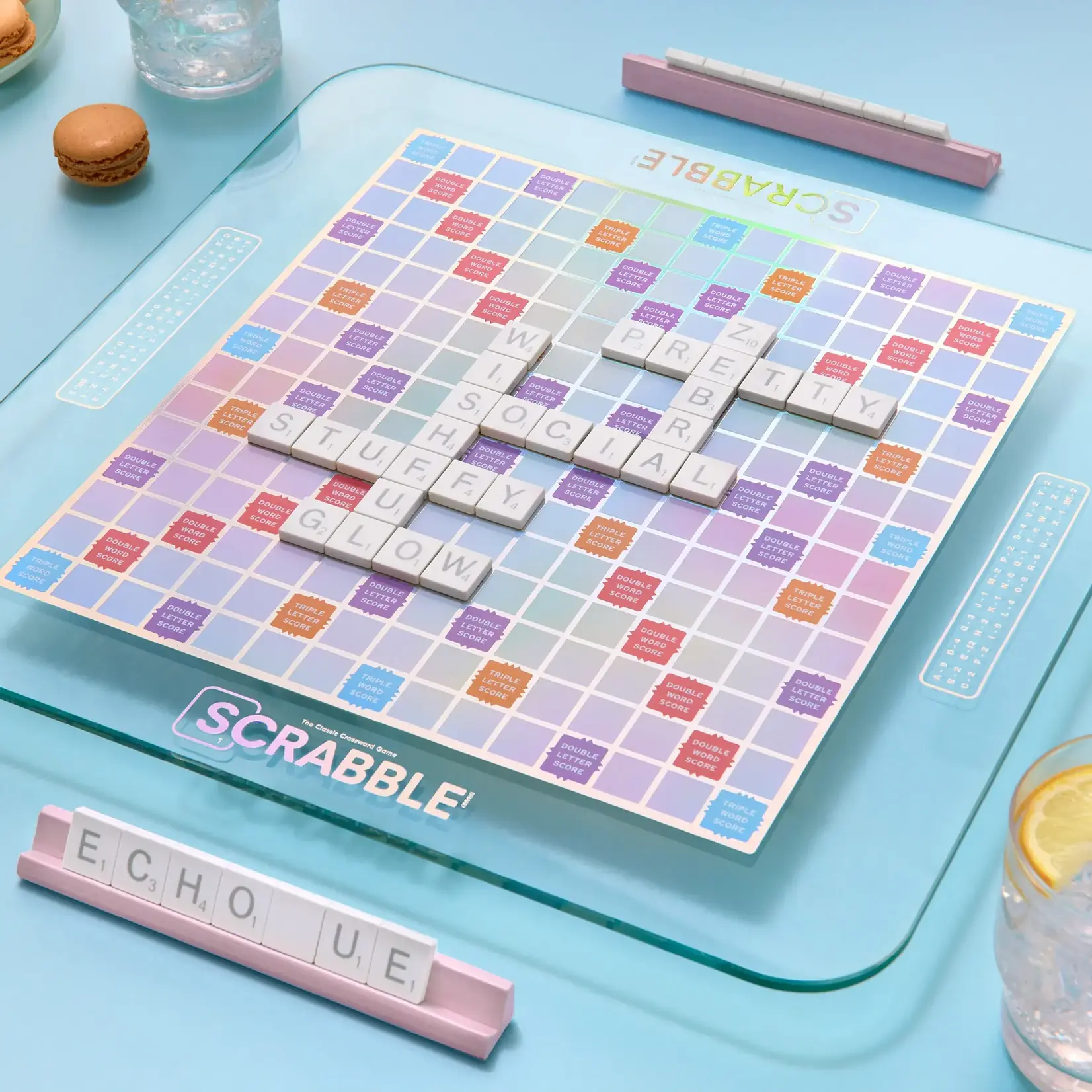 WS Game Company Scrabble Aura Glass Edition