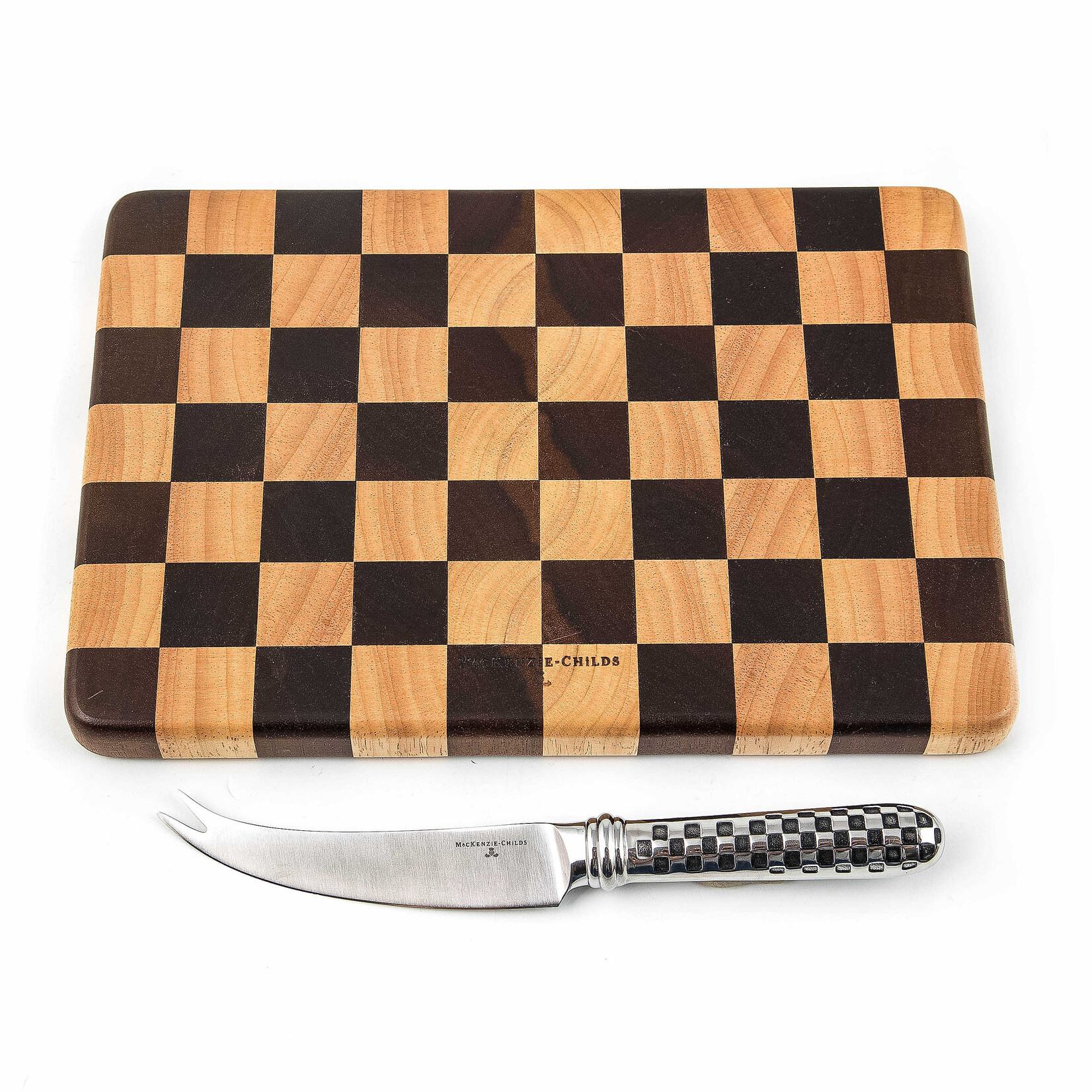 MacKenzie-Childs Check Cheese Board Set