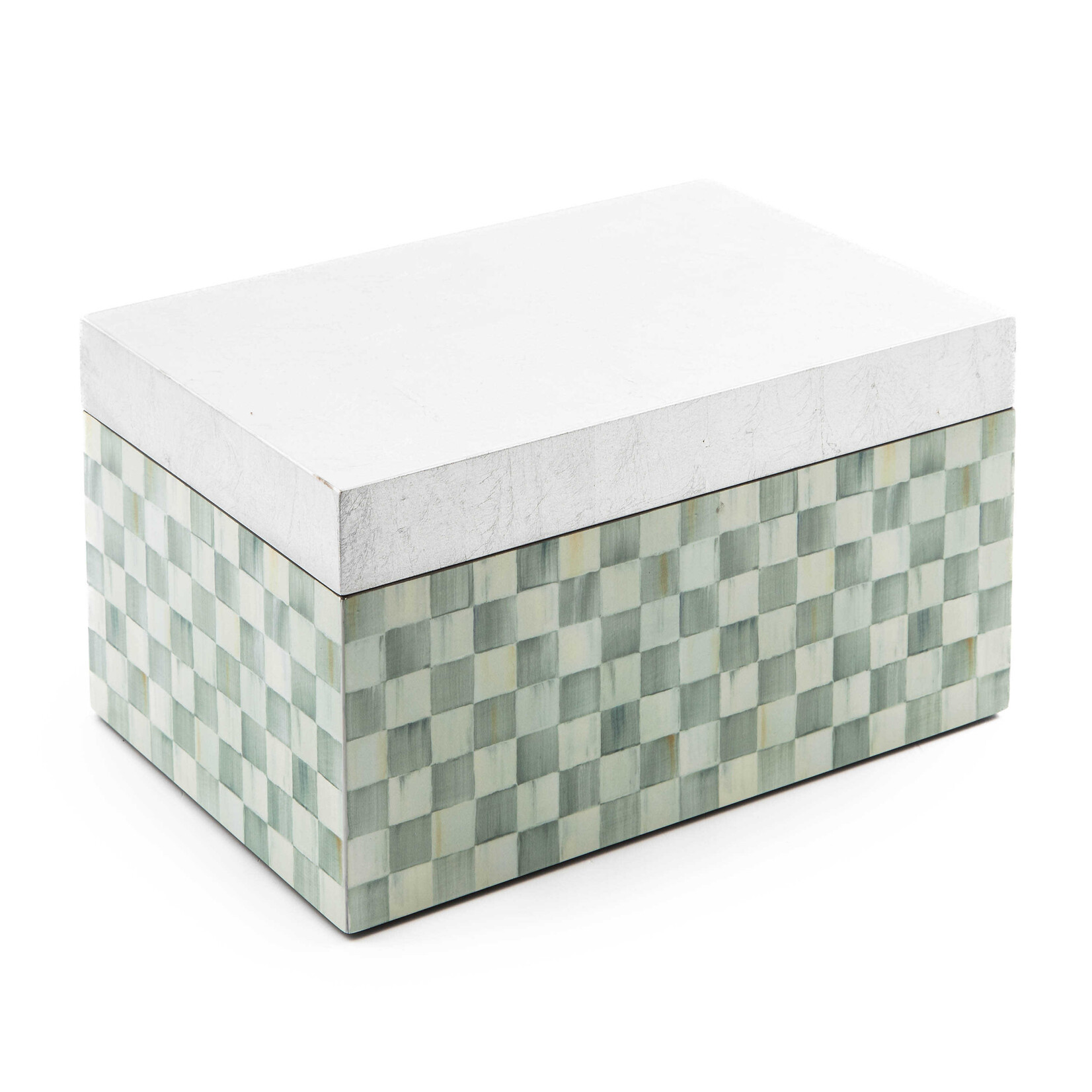 MacKenzie-Childs Sterling Check Lacquer Box