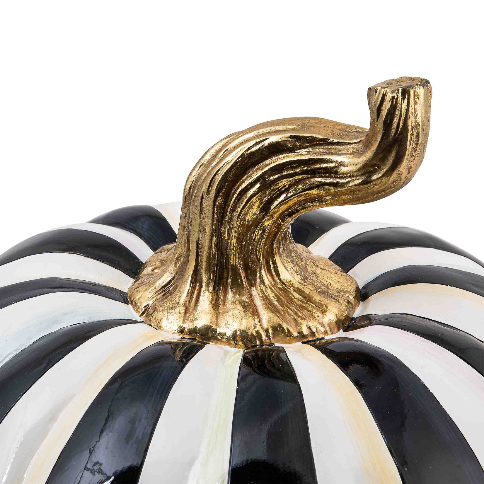 MacKenzie-Childs Courtly Stripe Glossy Pumpkin - Large
