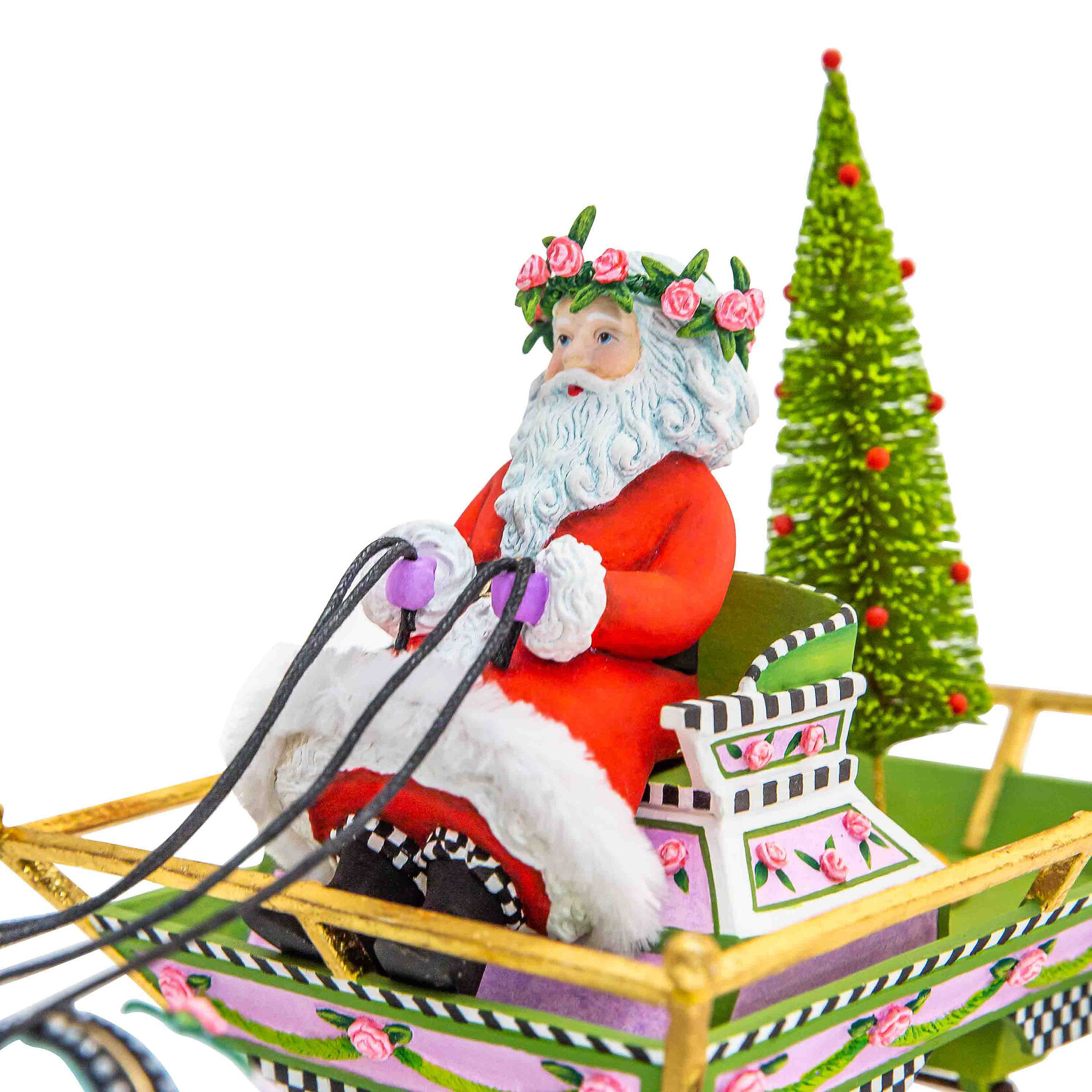 MacKenzie-Childs Patience Brewster Holiday Caroler Horse Drawn Sleigh