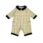 Viverano Organics Gingham & Corduroy Pocket Jumpsuit - Oat