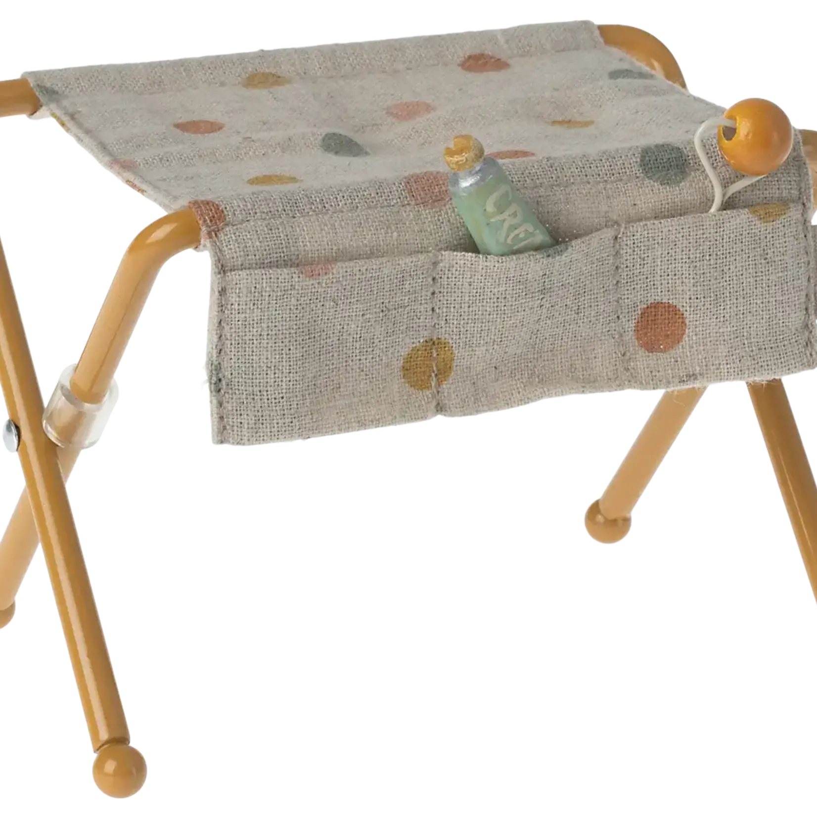 Maileg USA Nursery table, Baby mouse - Ocher