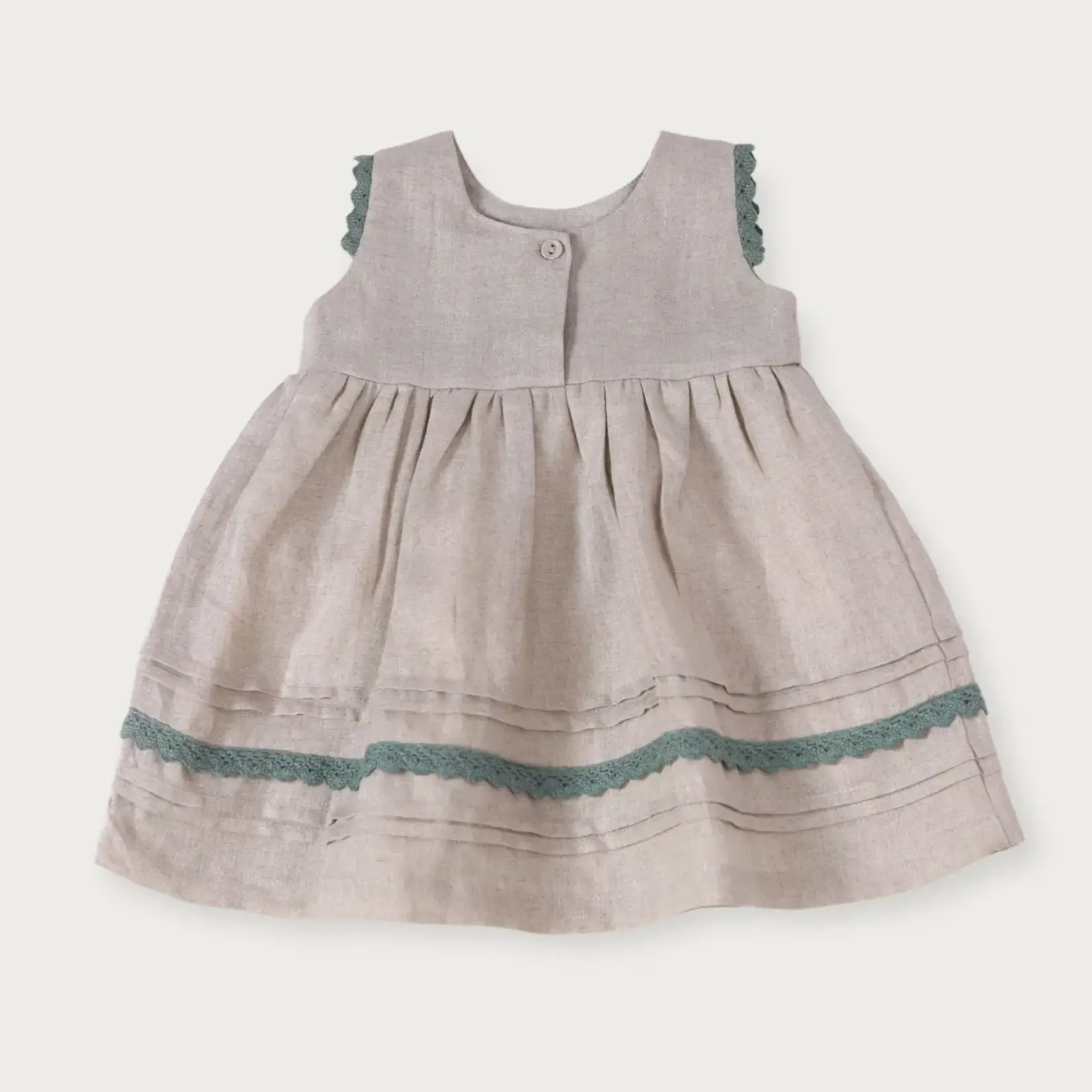 Viverano Organics Sylvie Linen  Dress & Bloomer - Natural Linen