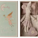 Maileg USA Tooth Fairy Mouse in Matchbox - Rose