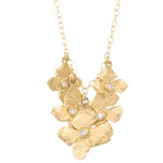 Victoria Cunningham 14k Hydrangea cluster .08 ct
