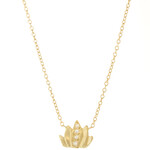 Victoria Cunningham 14k Lotus .02 ct