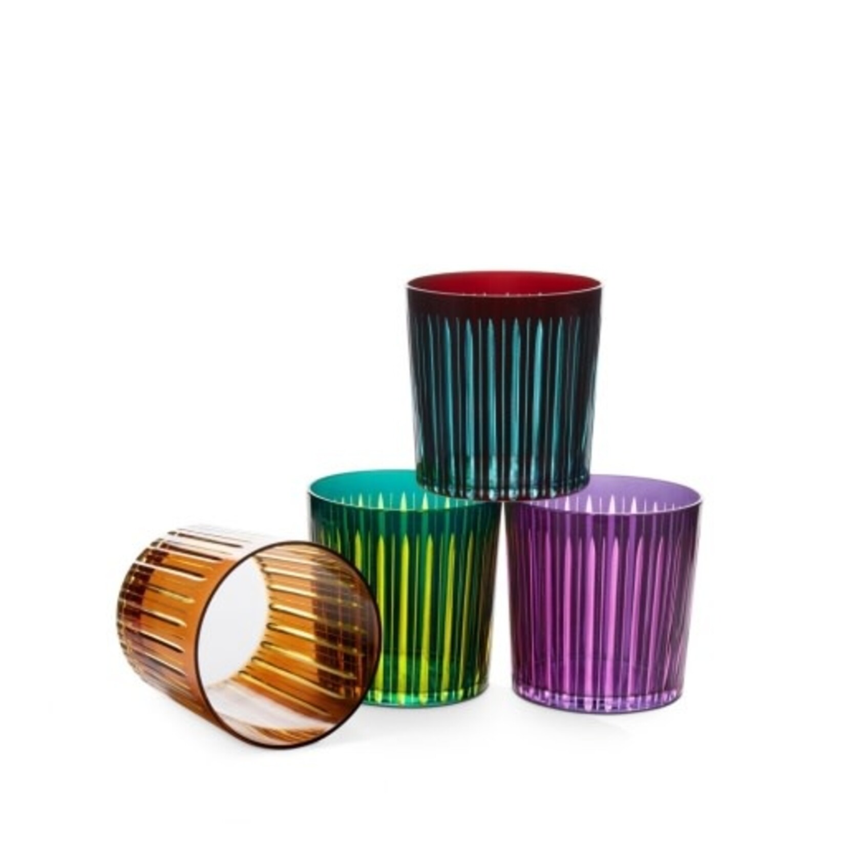 L'Objet PRISM DOUBLE OLD FASHIONED GLASSES (SET OF 4)